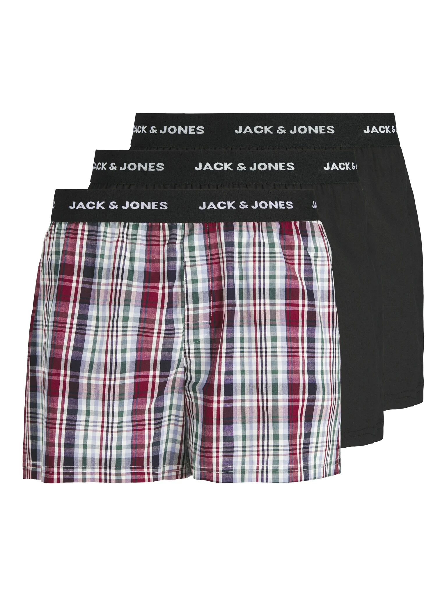 Jack & Jones Heren plus size wijde boxershorts jacchristian 3-pack
