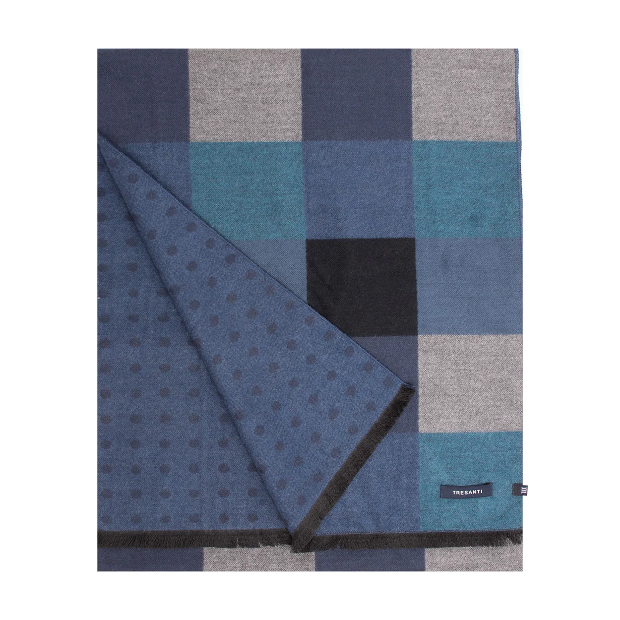 Tresanti Stevens | double face viscose scarf signature block |