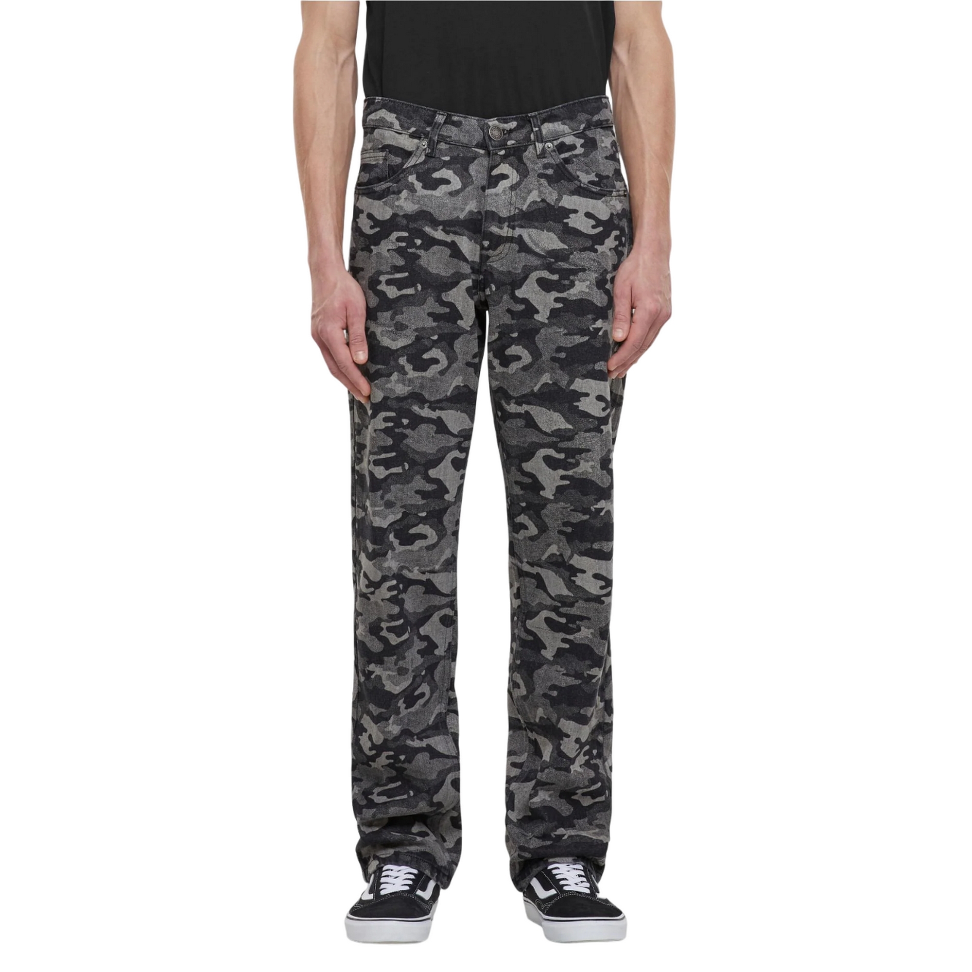 Urban Classics Heren laser camo jeans