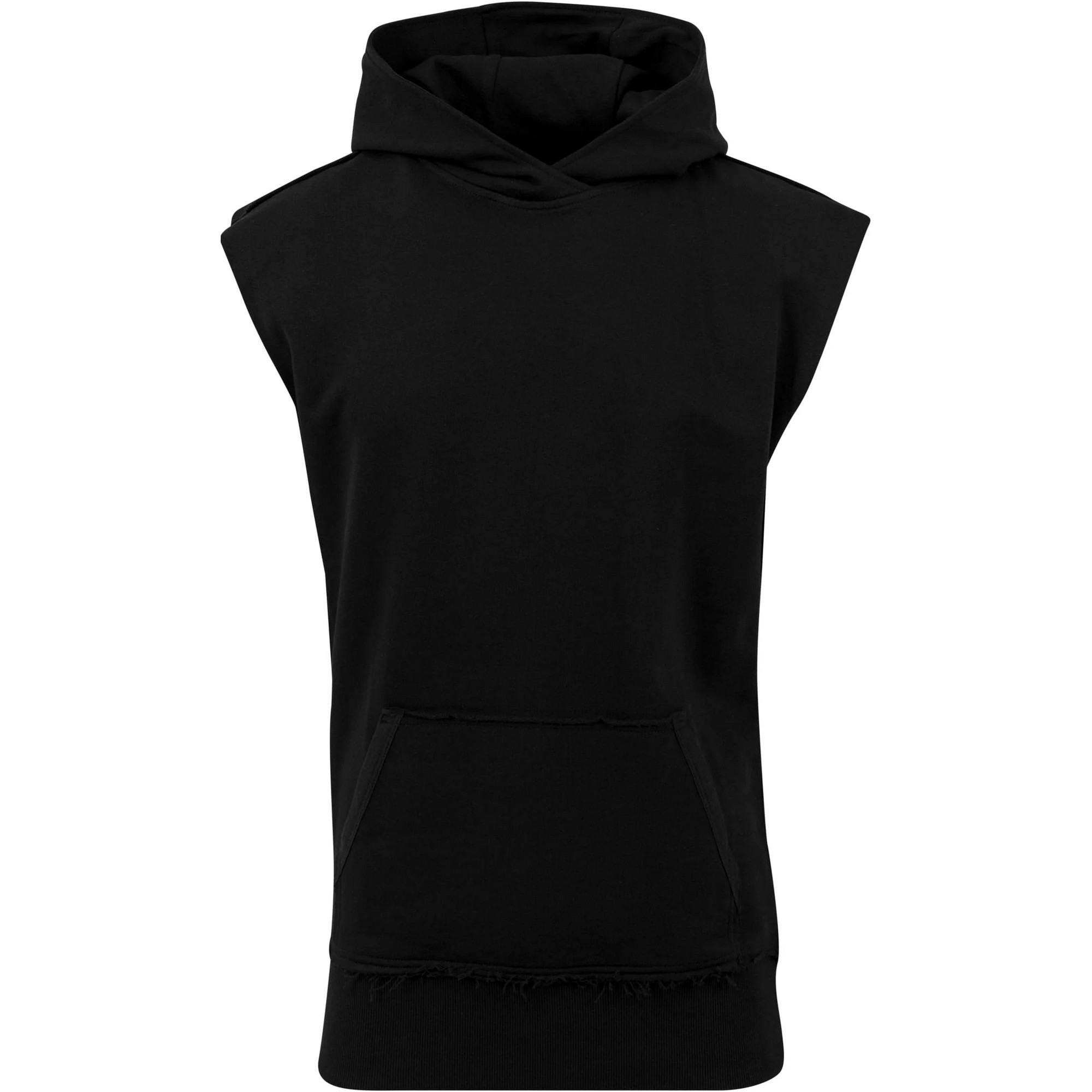 Urban Classics Heren mouwloze open rand hoodie