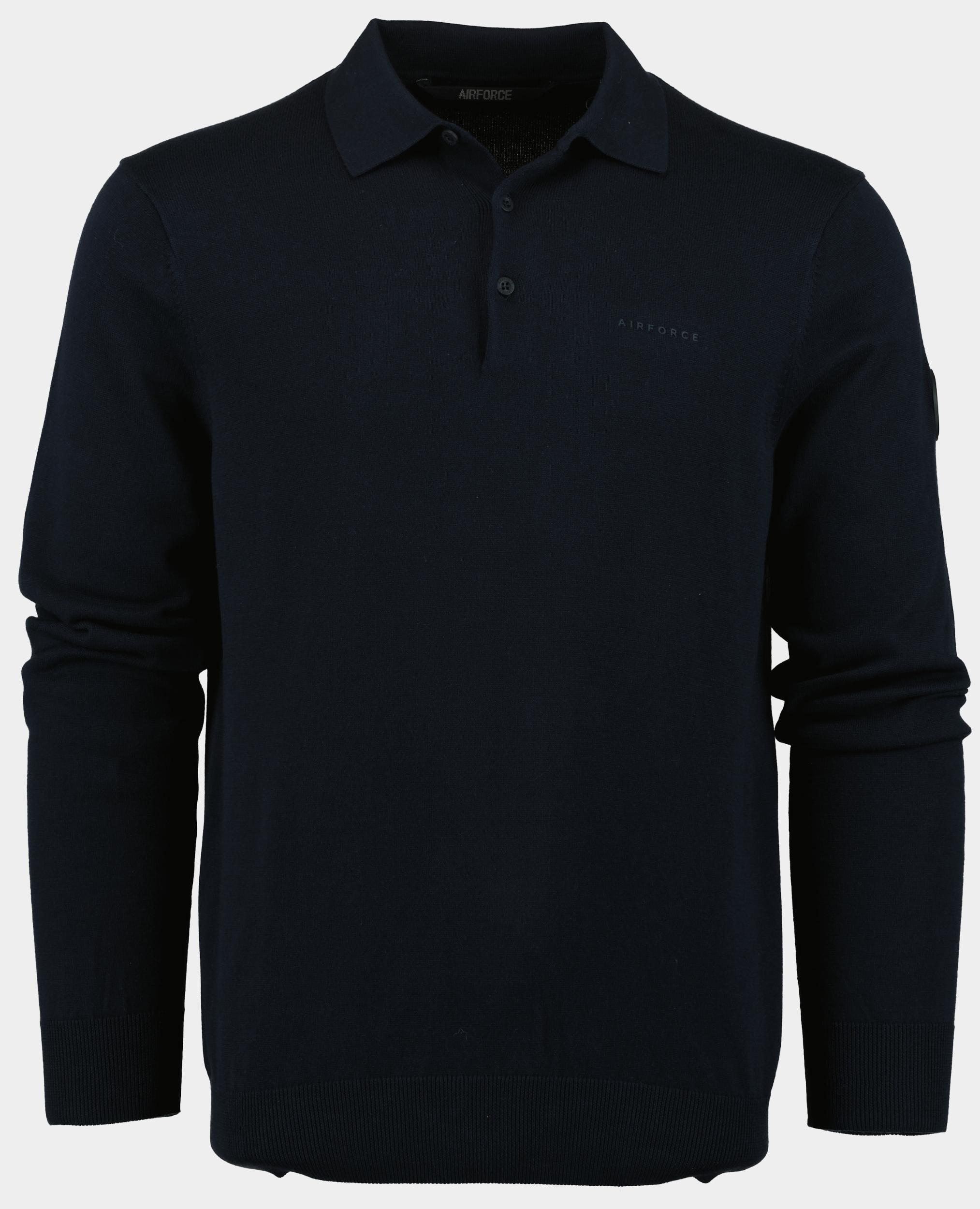 Airforce Polo lange mouw knitwear polo longsleeve vem0765/552