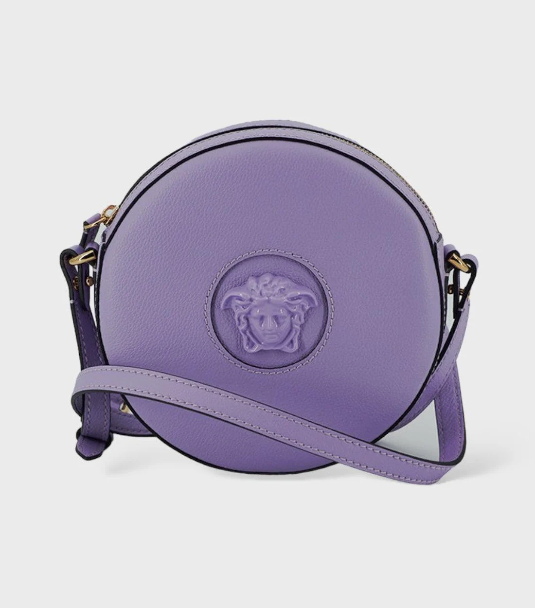 Versace Kalfsleer round disco schoudertas