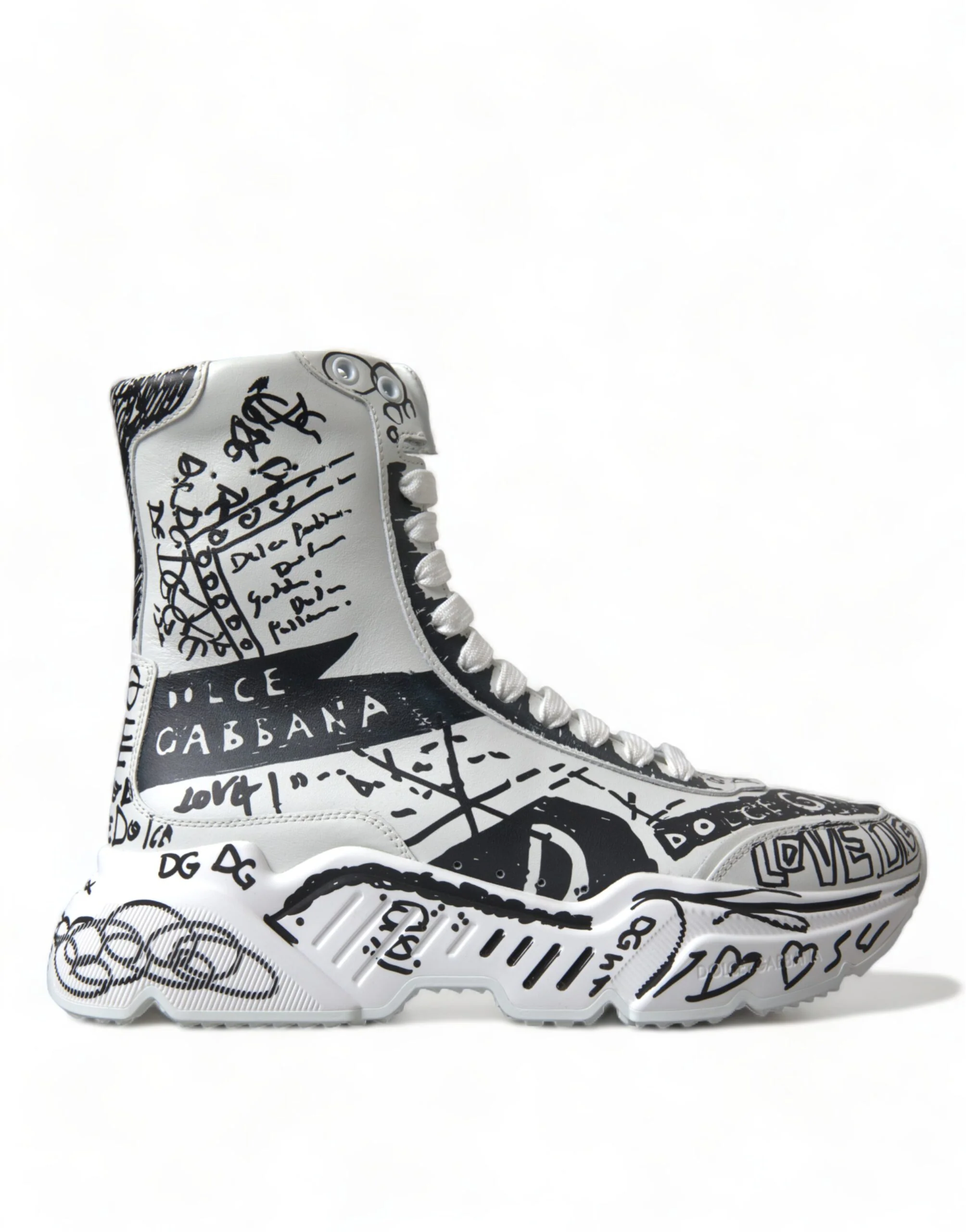 Dolce and Gabbana Daymaster graffiti print sneakers