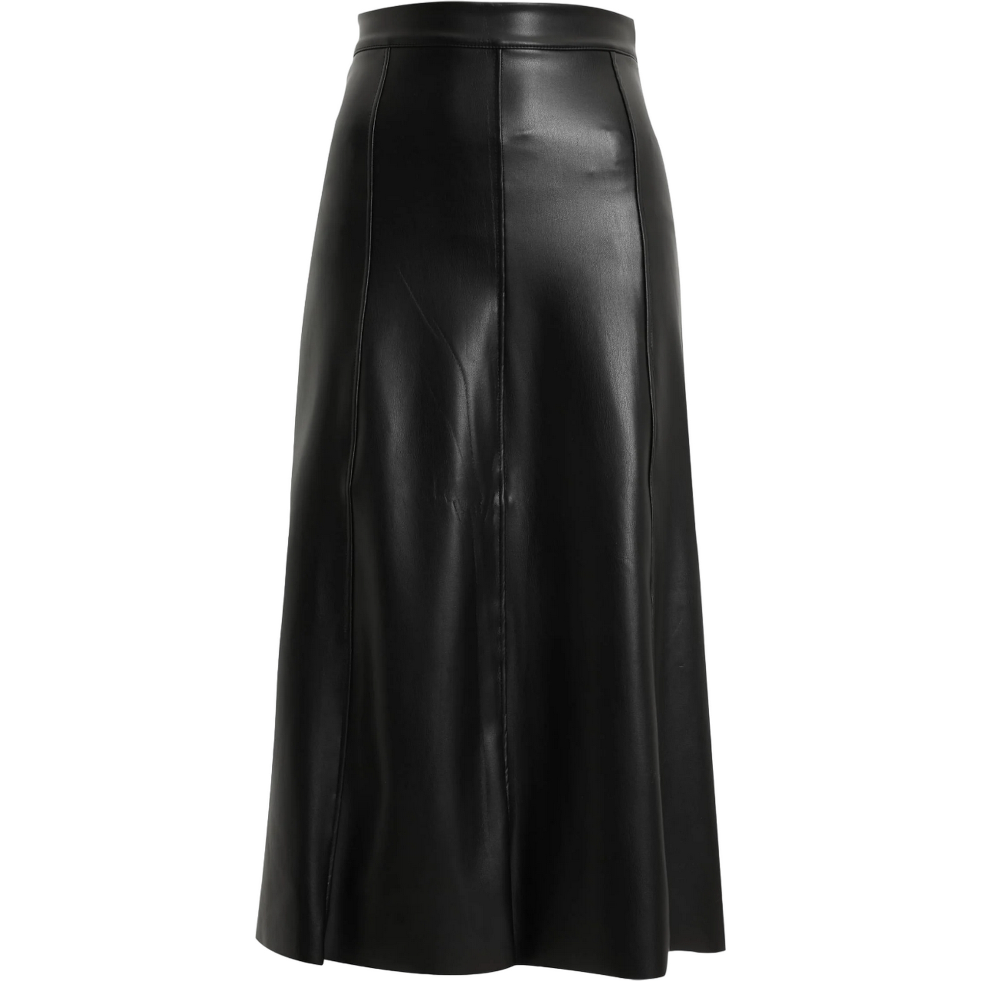 Urban Classics Dames synthetisch leren midi rok