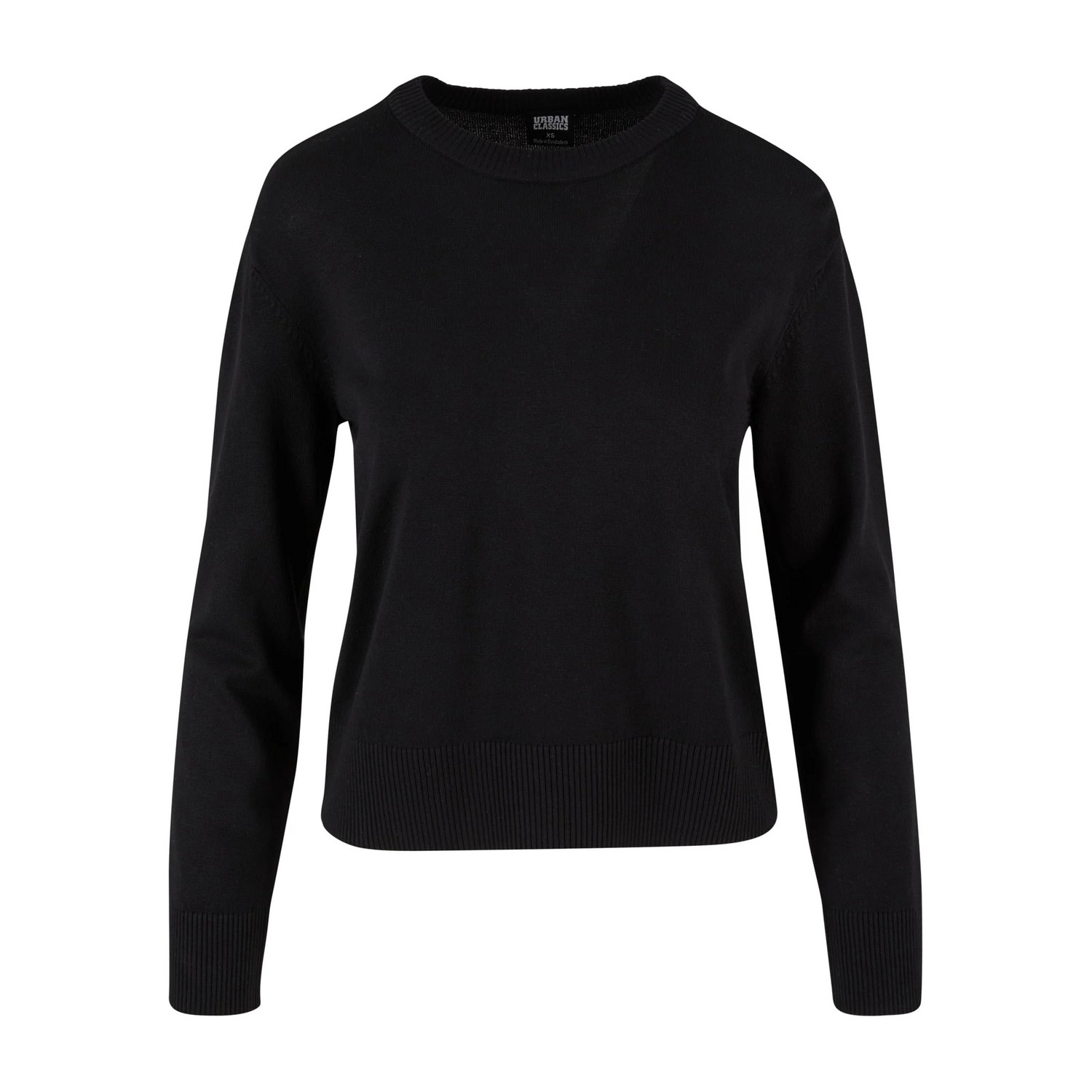 Urban Classics Dames gebreid sweatshirt met ronde hals