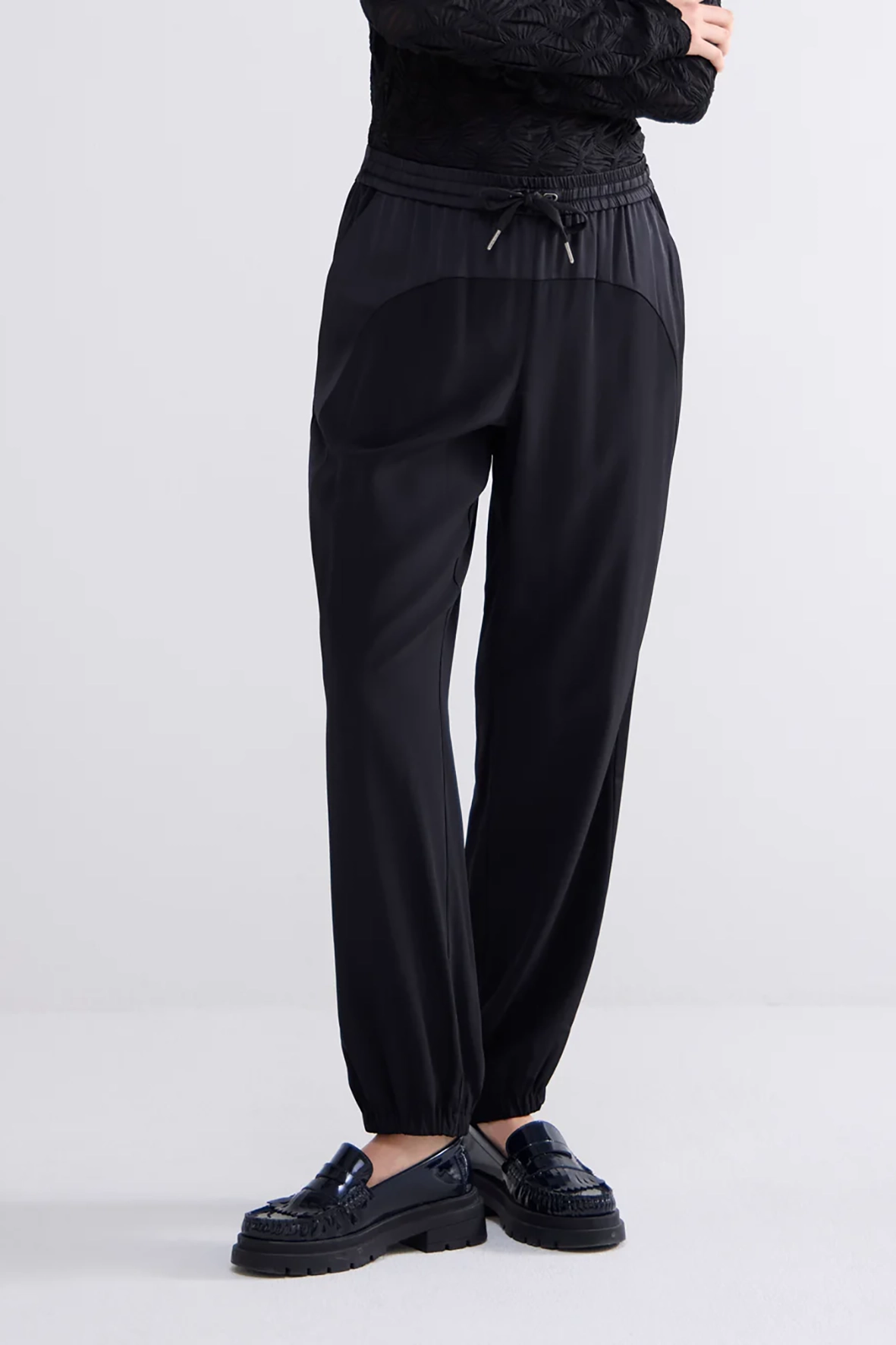 Summum 4s2706-12124 trousers crepe viscose blend