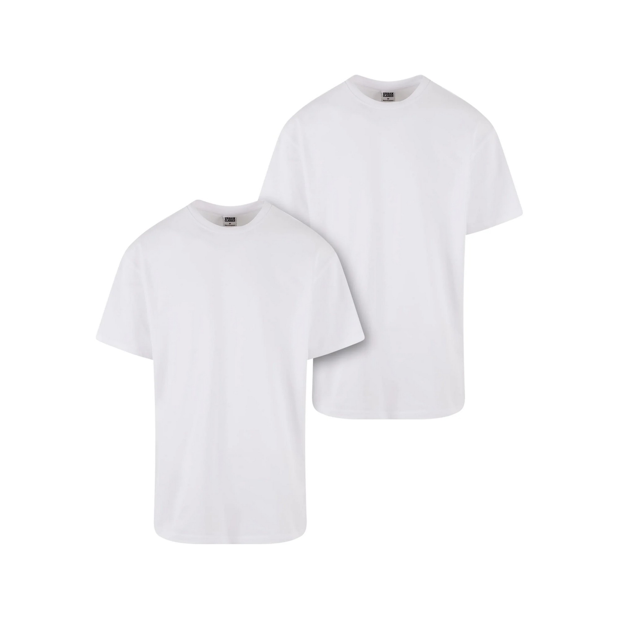 Urban Classics Heren zwaargewicht oversized t-shirt (set van 2)