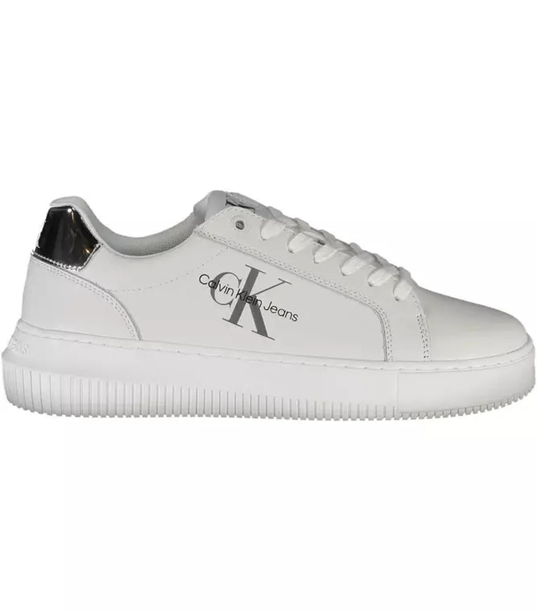 Calvin Klein Zwarte chique sneakers met contrasterende veters