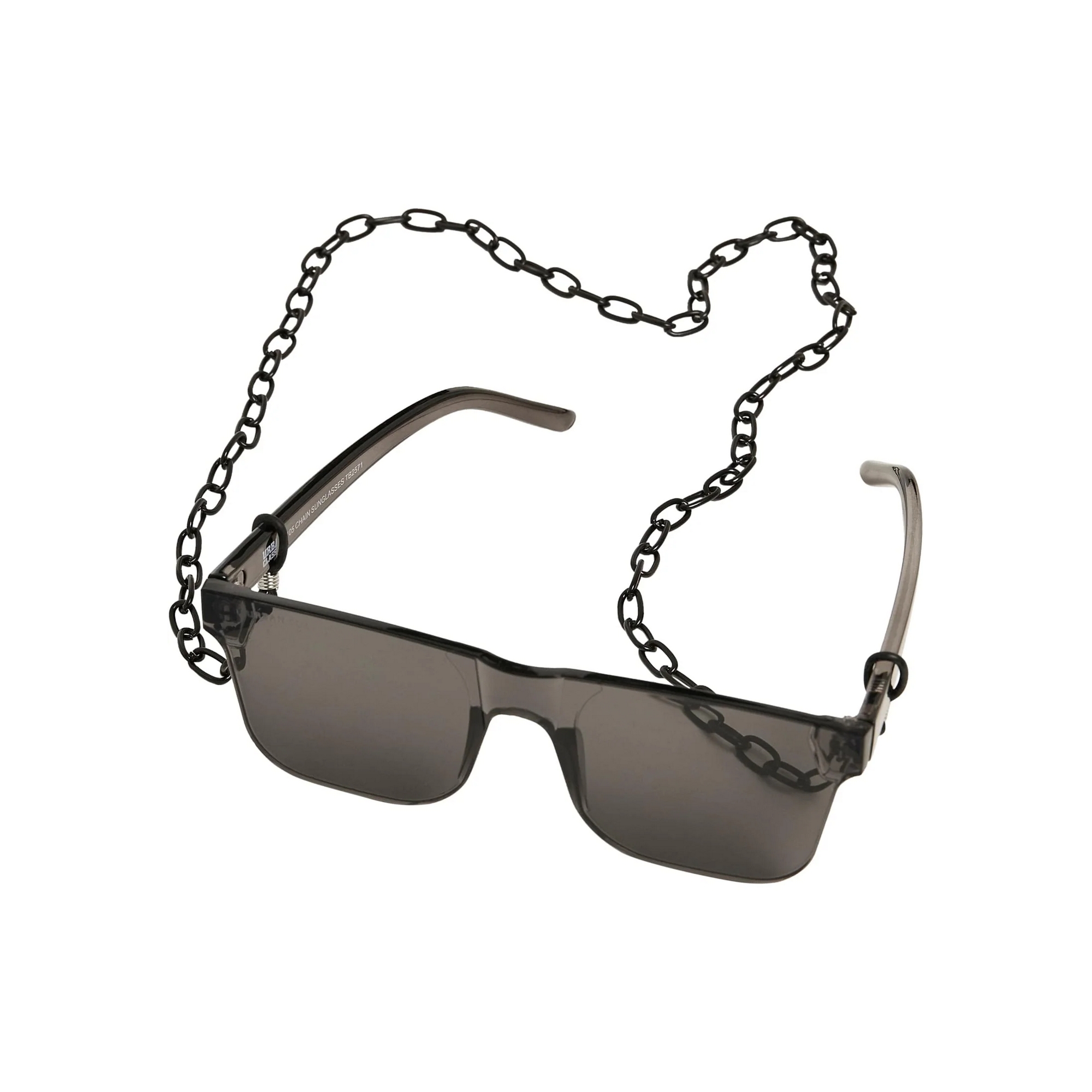 Urban Classics Unisex 105 rechthoekige zonnebril voor volwassenen met ketting