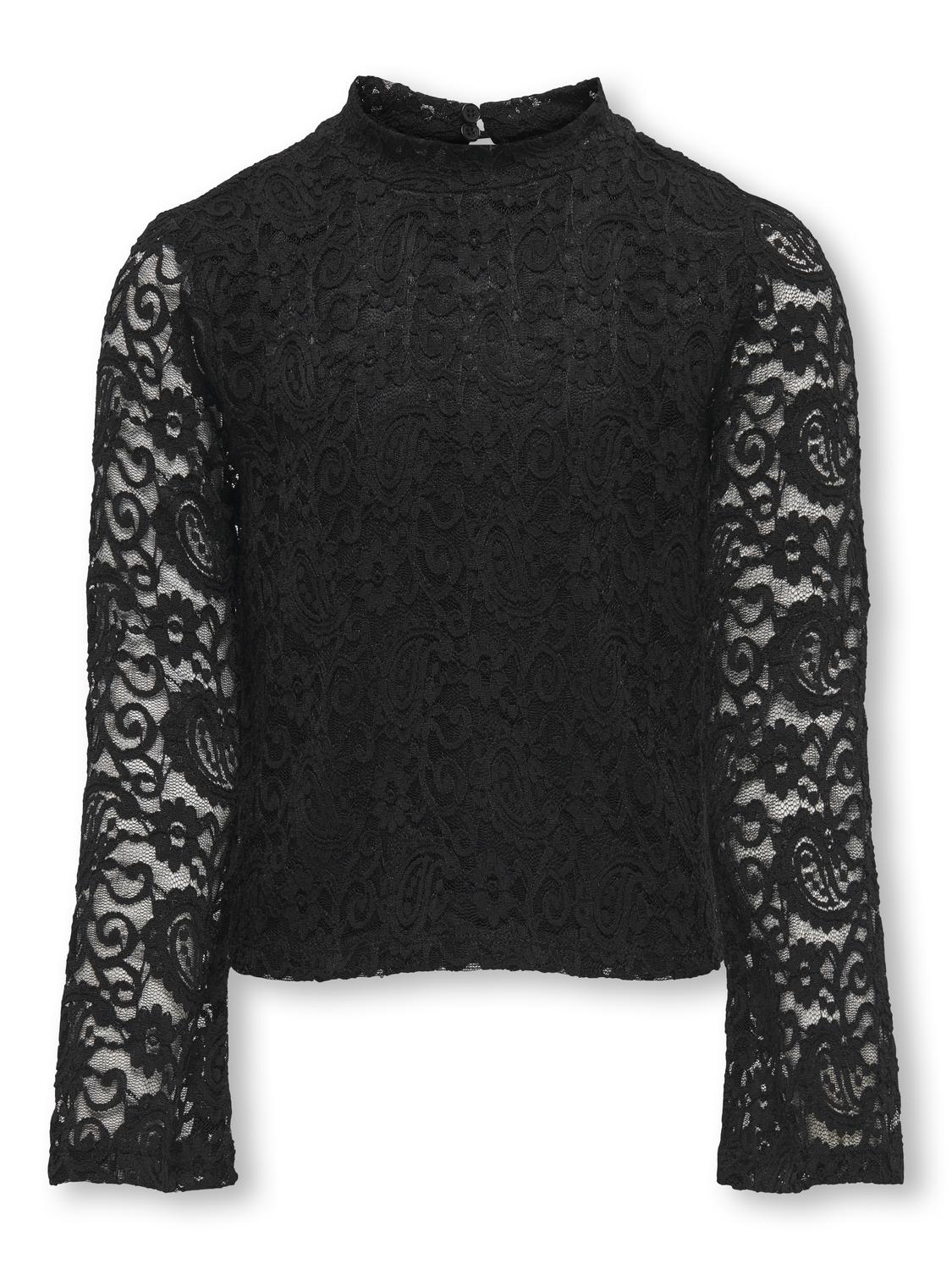 Only Kogmilly l/s flared sleeve lace top