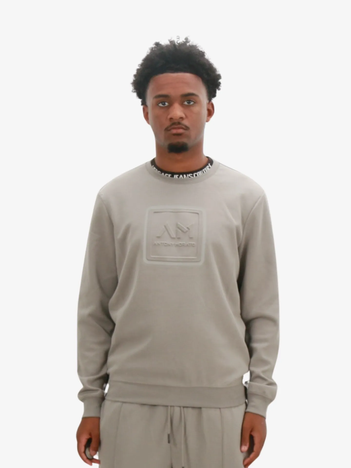 Antony Morato Sweatshirt slim fit in interlock cotton blend fabric with matt p