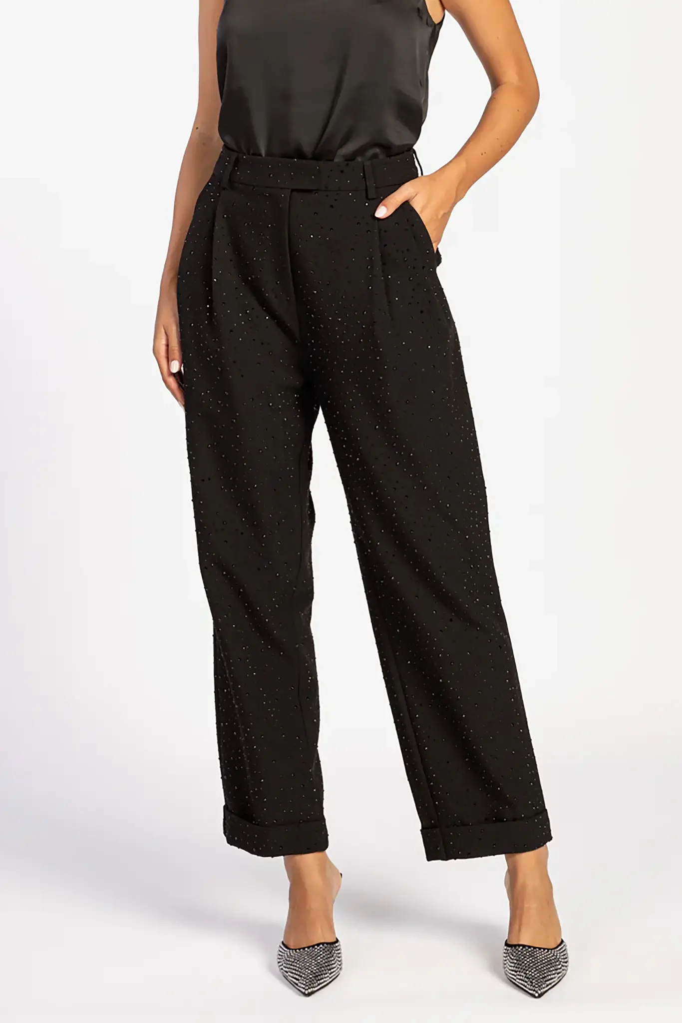 Aaiko Ebba strass trousers