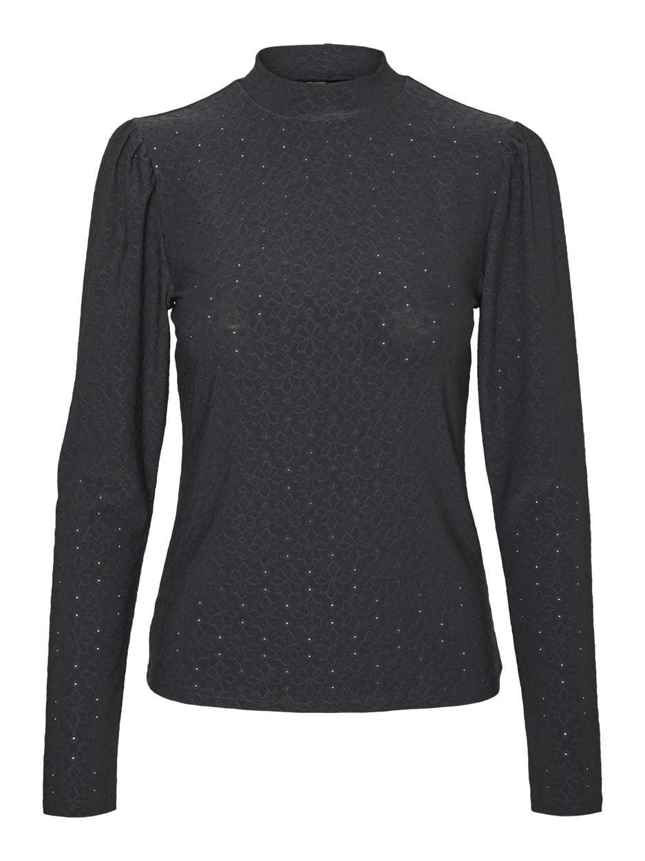 Vero Moda Vmpauline ls top antraciet