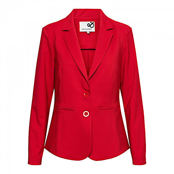 Afbeelding van &Co Woman Blazer phileine comfort twill l-red