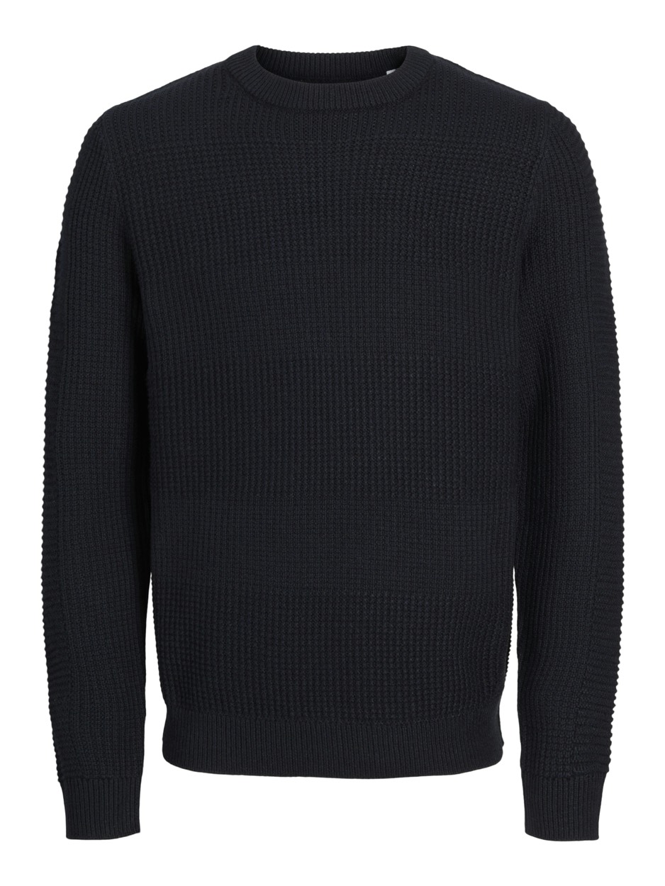 Jack & Jones Jjhugo knit crew neck navy