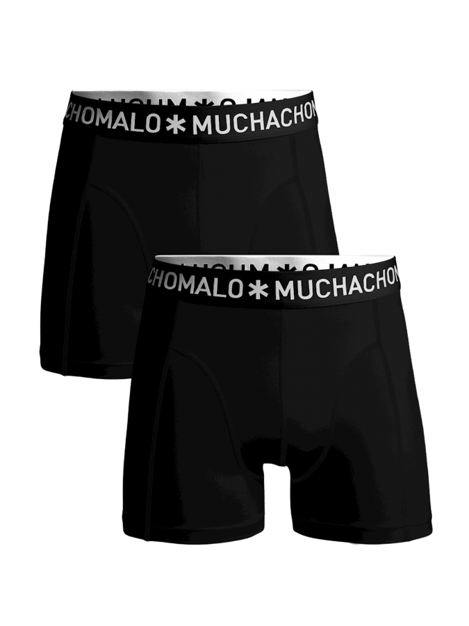 Muchachomalo Boxershorts basic02 black 2-p