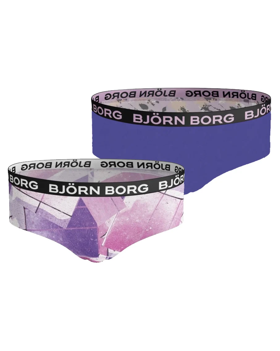 Björn Borg Björn borg meisjes hipster 2-pack – zacht katoen – & print