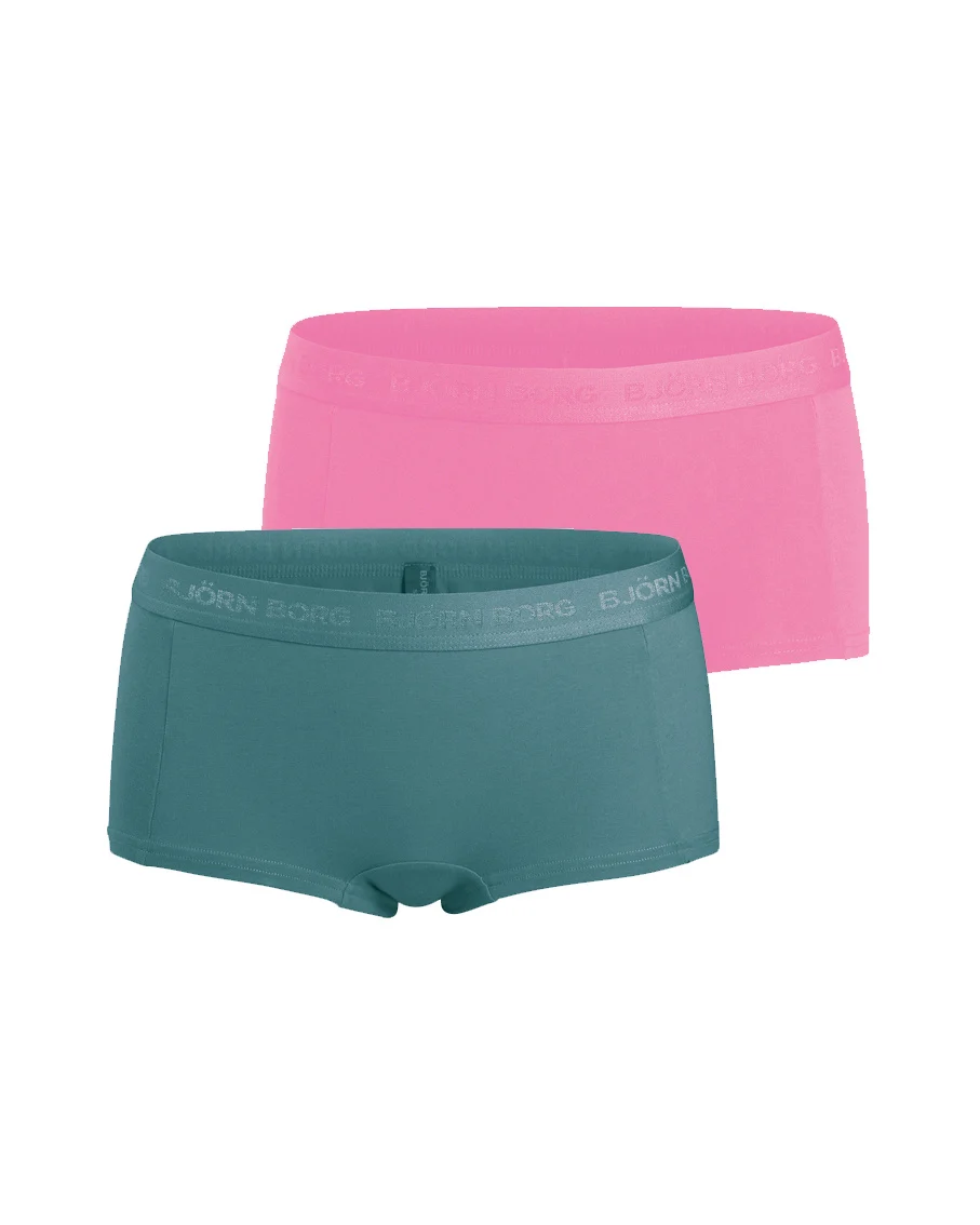 Björn Borg Björn borg meisjes minishorts 2-pack – zacht katoen – roze &
