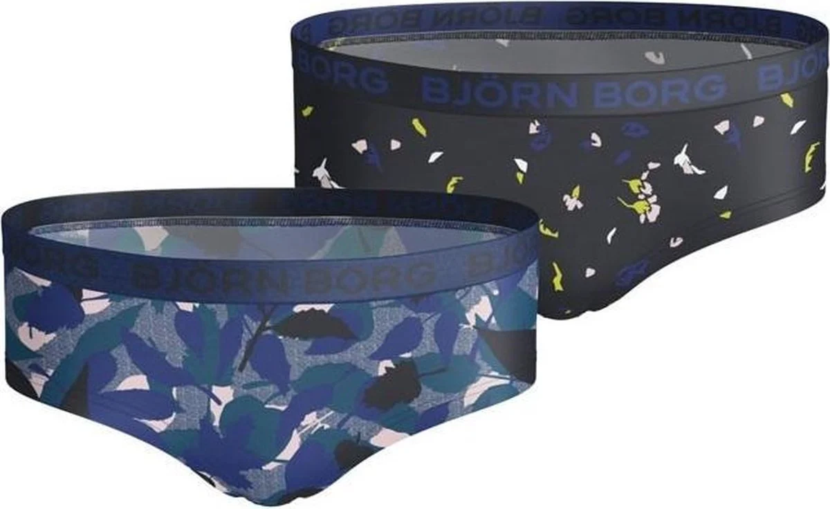 Björn Borg Björn borg meisjes hipster 2-pack – zacht katoen – & bloemenprints