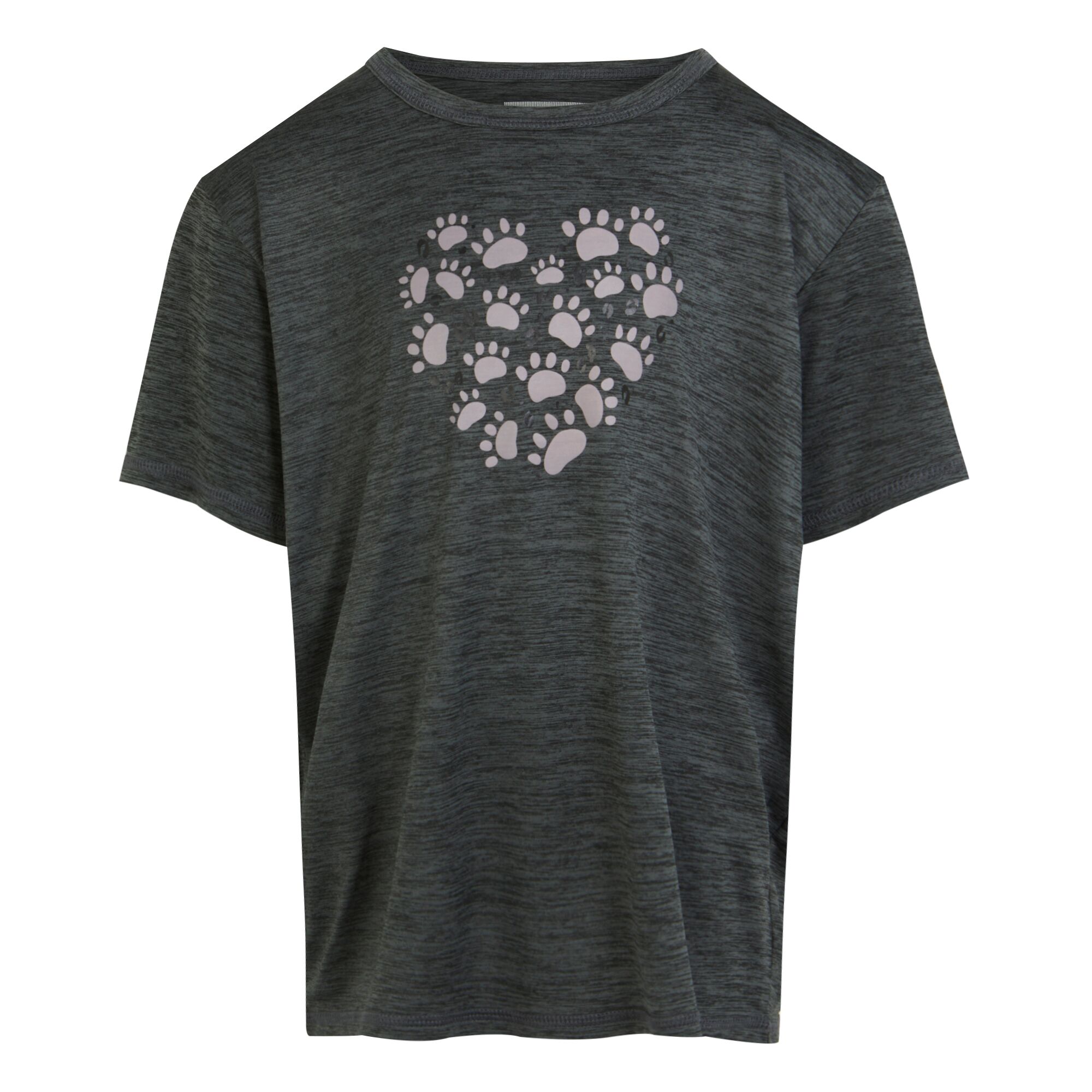 Regatta Kinderen/kinderen alvardo viii paw print marl t-shirt