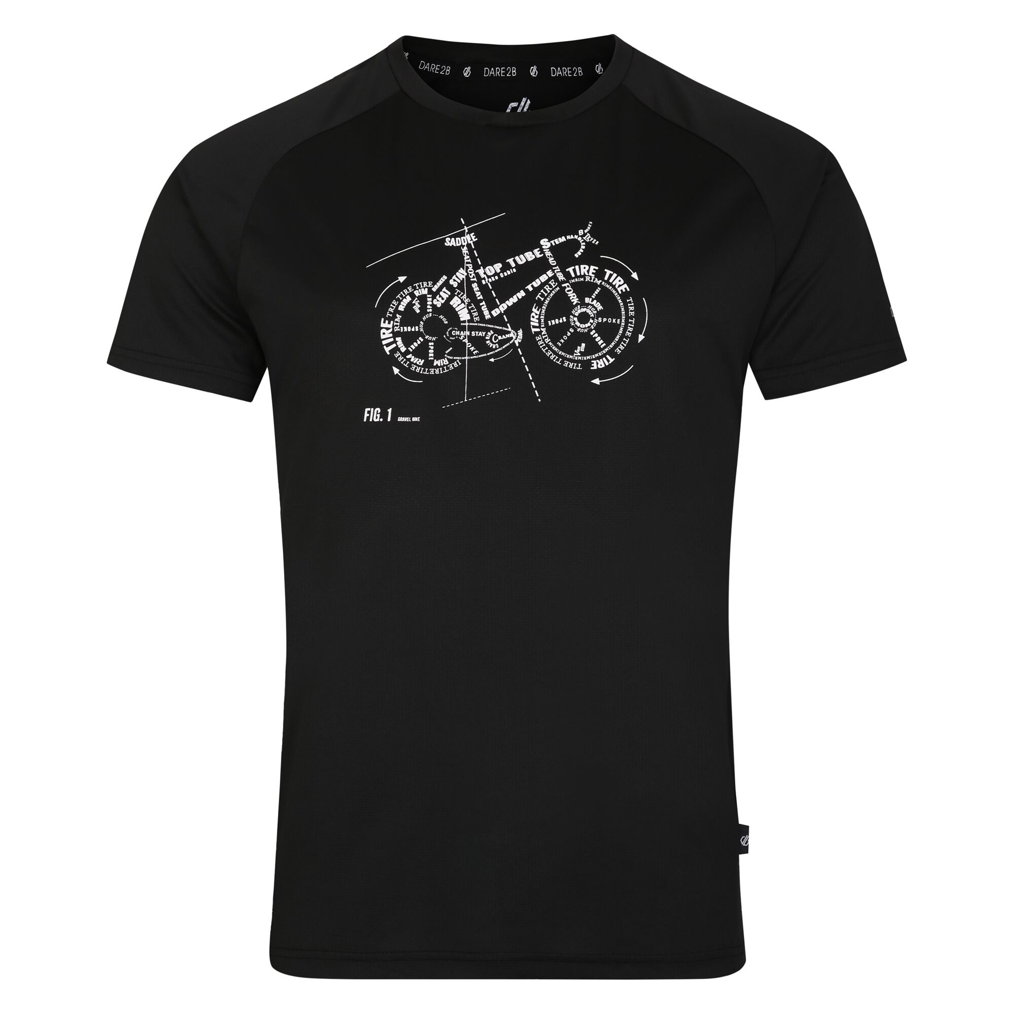 Dare2b Heren tech fiets t-shirt