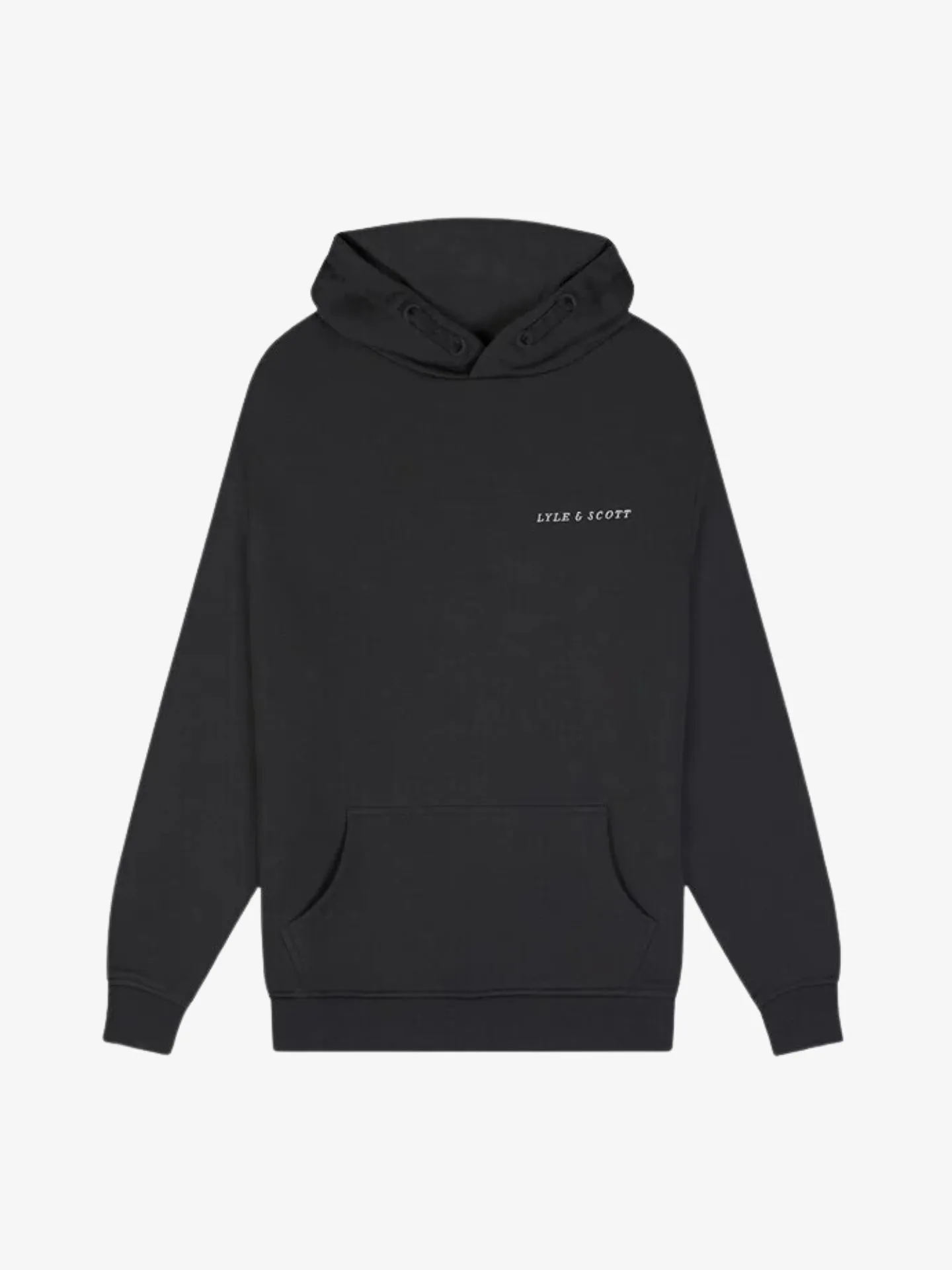 Lyle and Scott Jongens hoodie script gunmetal