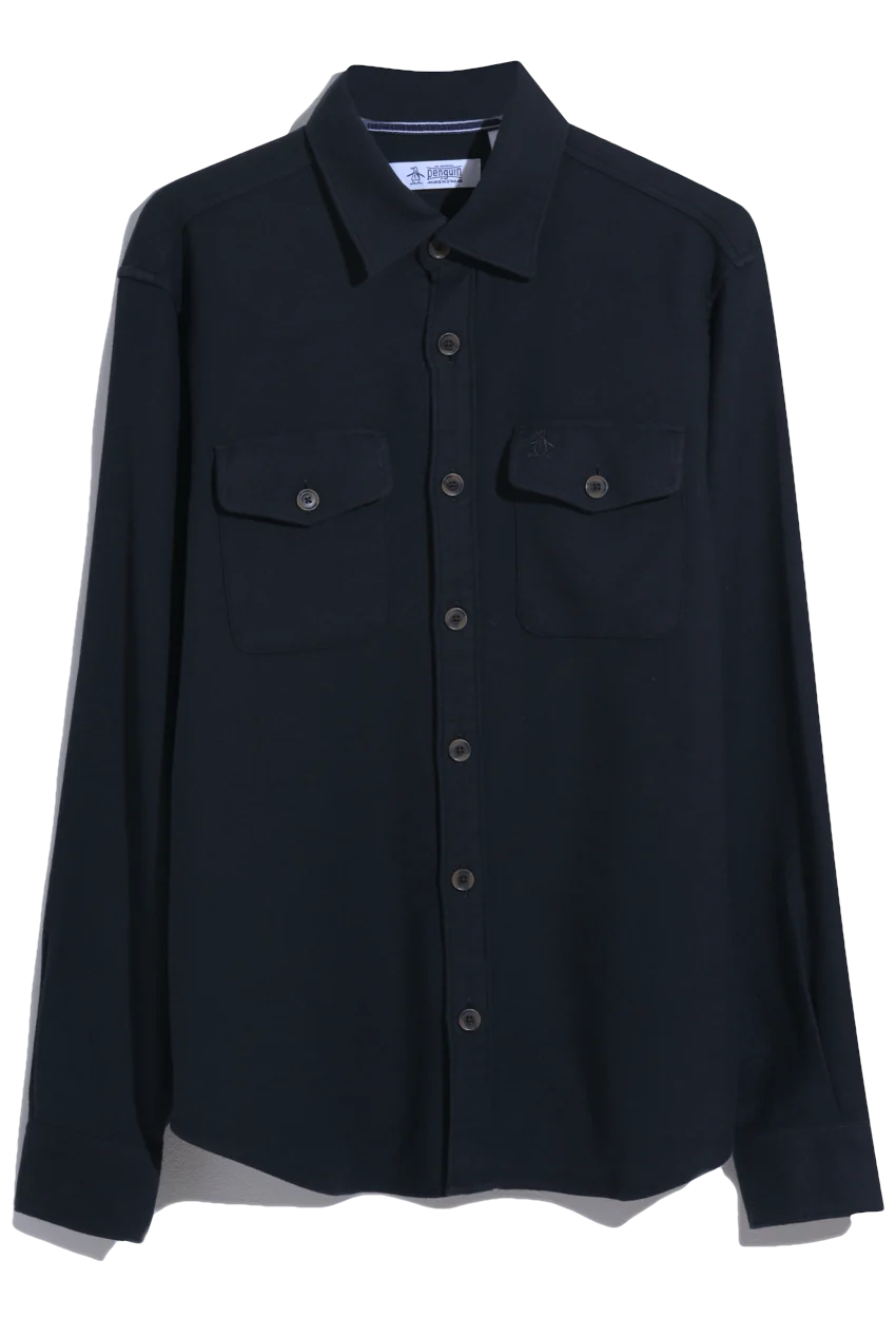 Original Penguin Double pocket overshirt dark sapphire