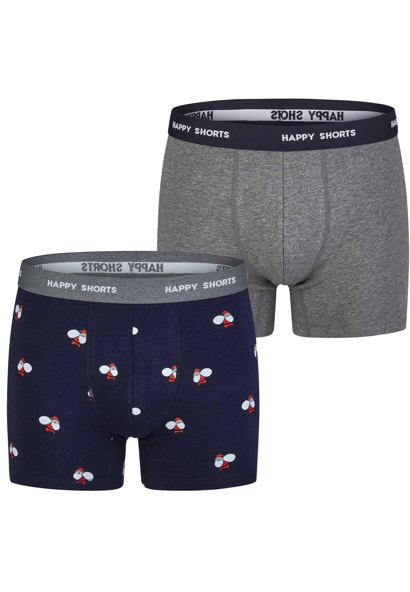 Happy Shorts Heren boxershorts kerst print 2-pack santa