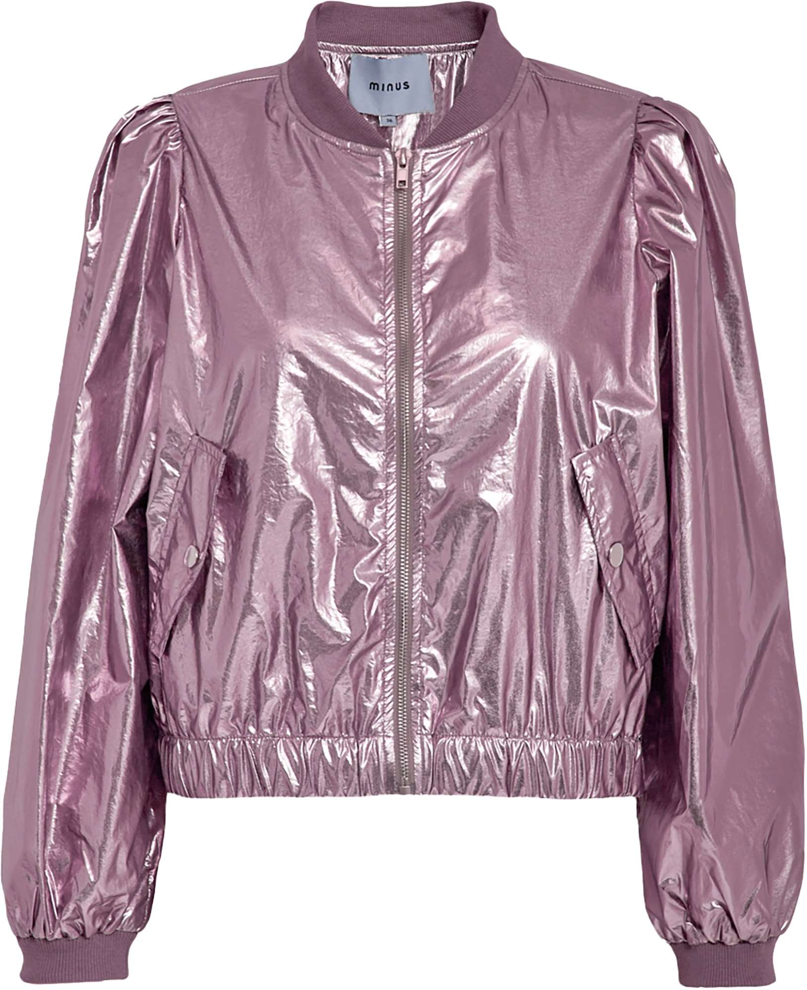 Minus Msjanice metallic bomber jacket soft lilac