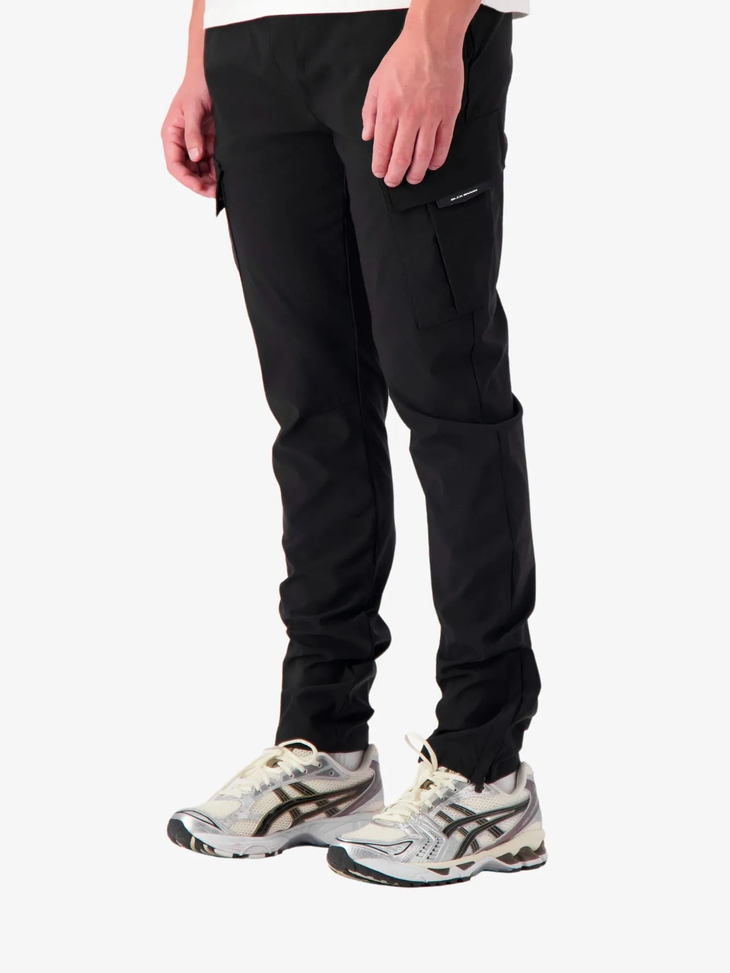Black Bananas Heren broek tech cargo zwart