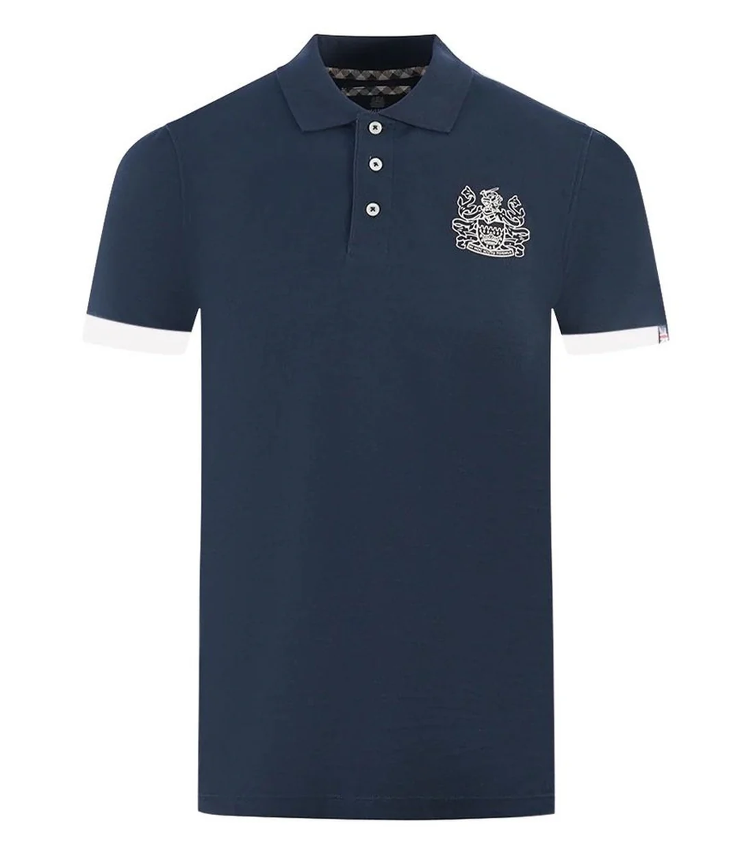 Aquascutum Elegante katoenen poloshirt met contrasterend logo embleem