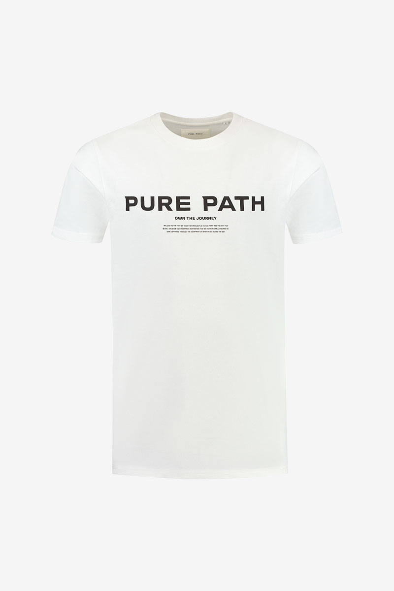 Purewhite T-shirt with front print