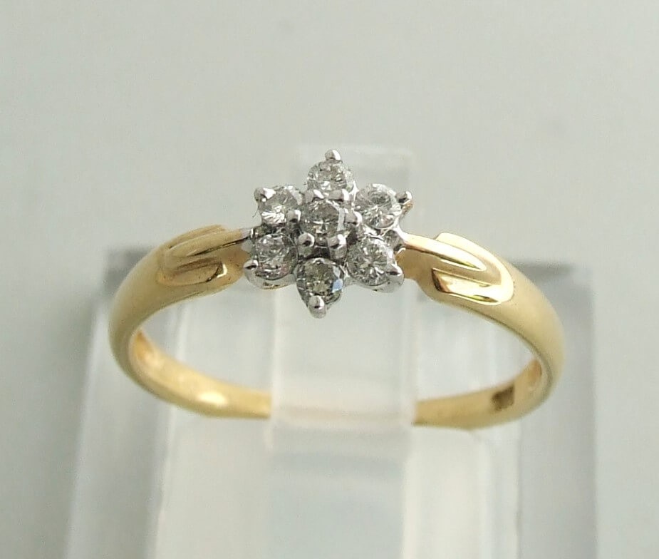 Afbeelding van Christian Ster zetting ring met diamanten