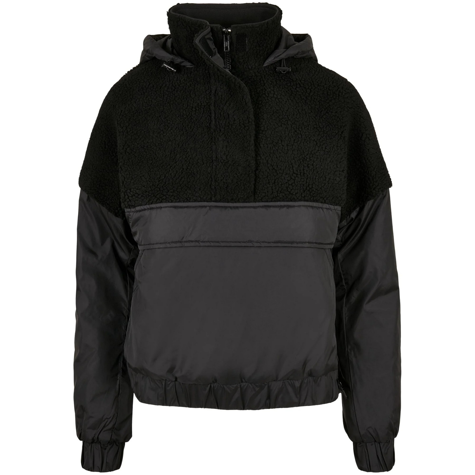 Urban Classics Dames sherpa pull over jas