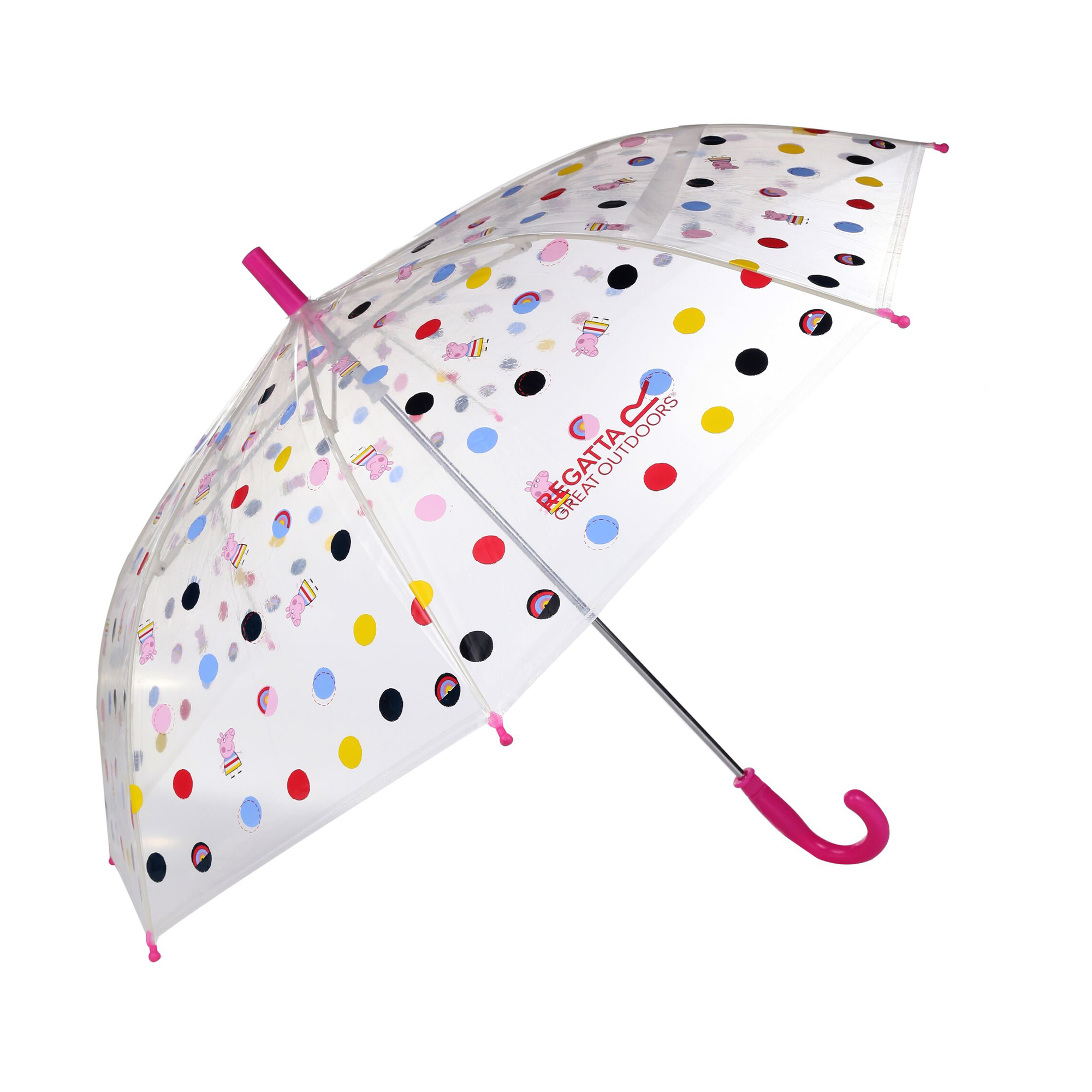 Regatta Kinder/kinders polka dot peppa pig opvouwbare paraplu
