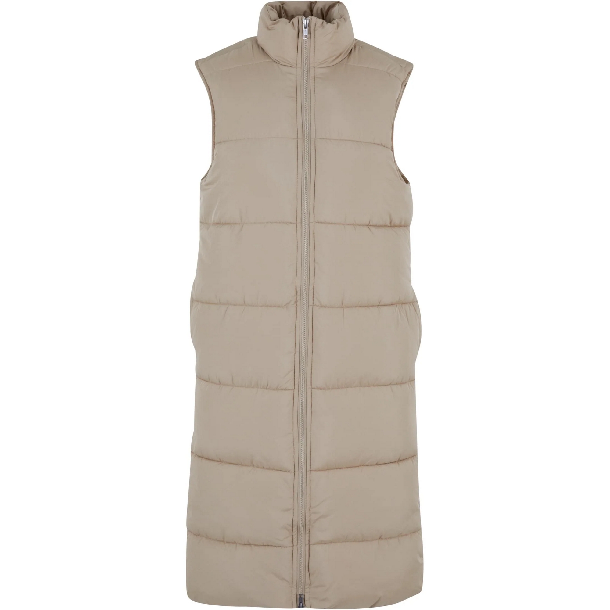 Urban Classics Dames puffer lang gilet