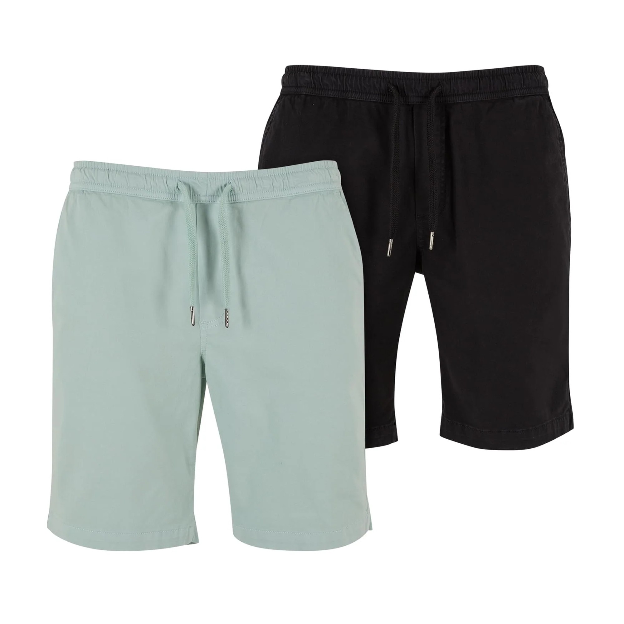 Urban Classics Heren twill stretch shorts (set van 2)