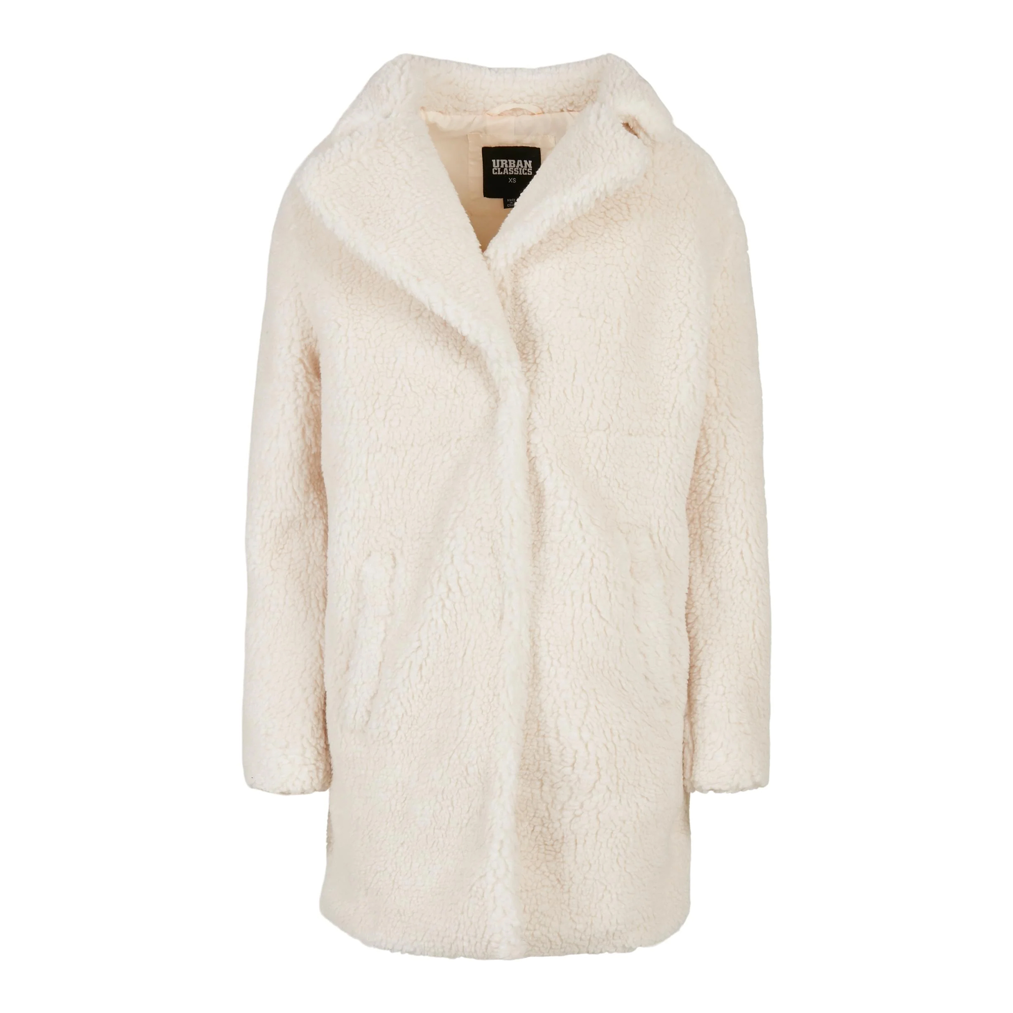 Urban Classics Dames sherpa oversized jas