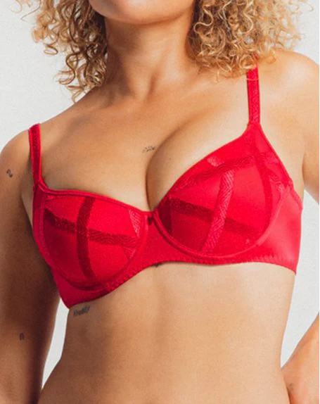 Louisa Bracq Serie voorgevormde beugel bh 47108 471 rouge a levre