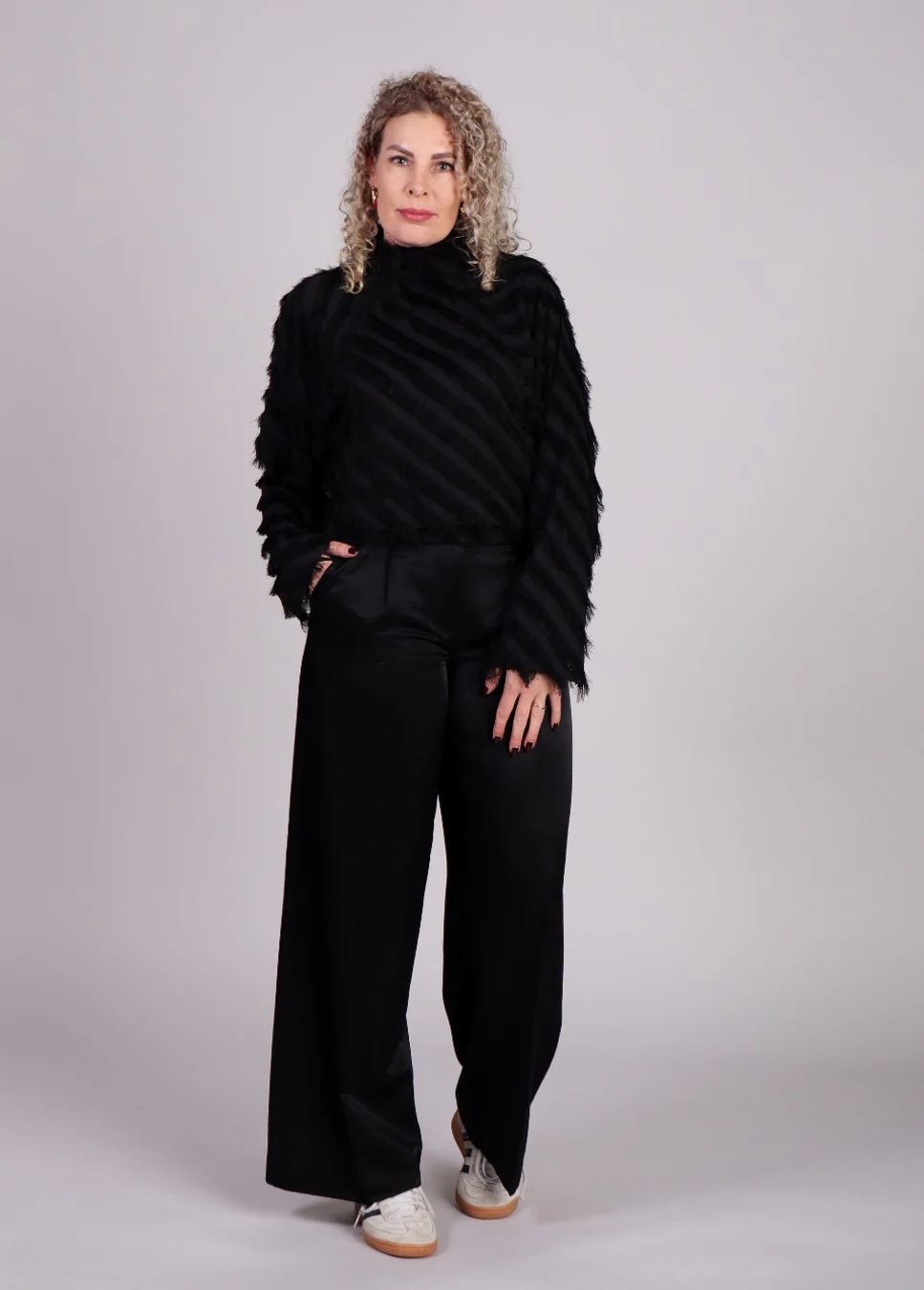 Moss Copenhagen E satijnlook pantalon ulla