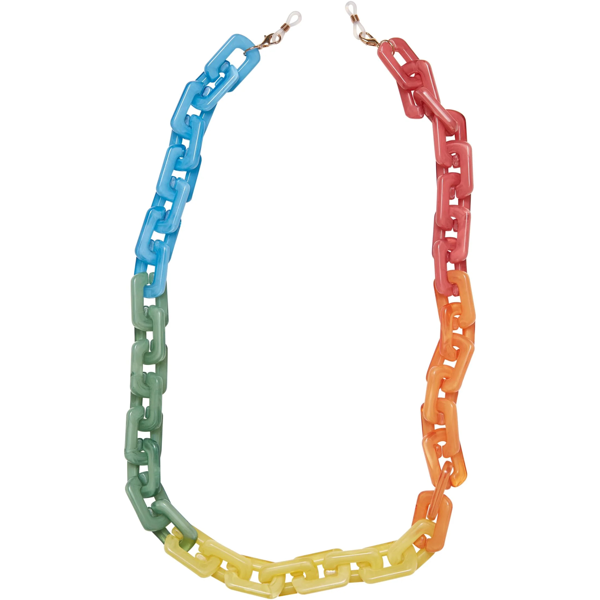 Urban Classics Unisex zonnebril met kleurverloop voor volwassenen ketting