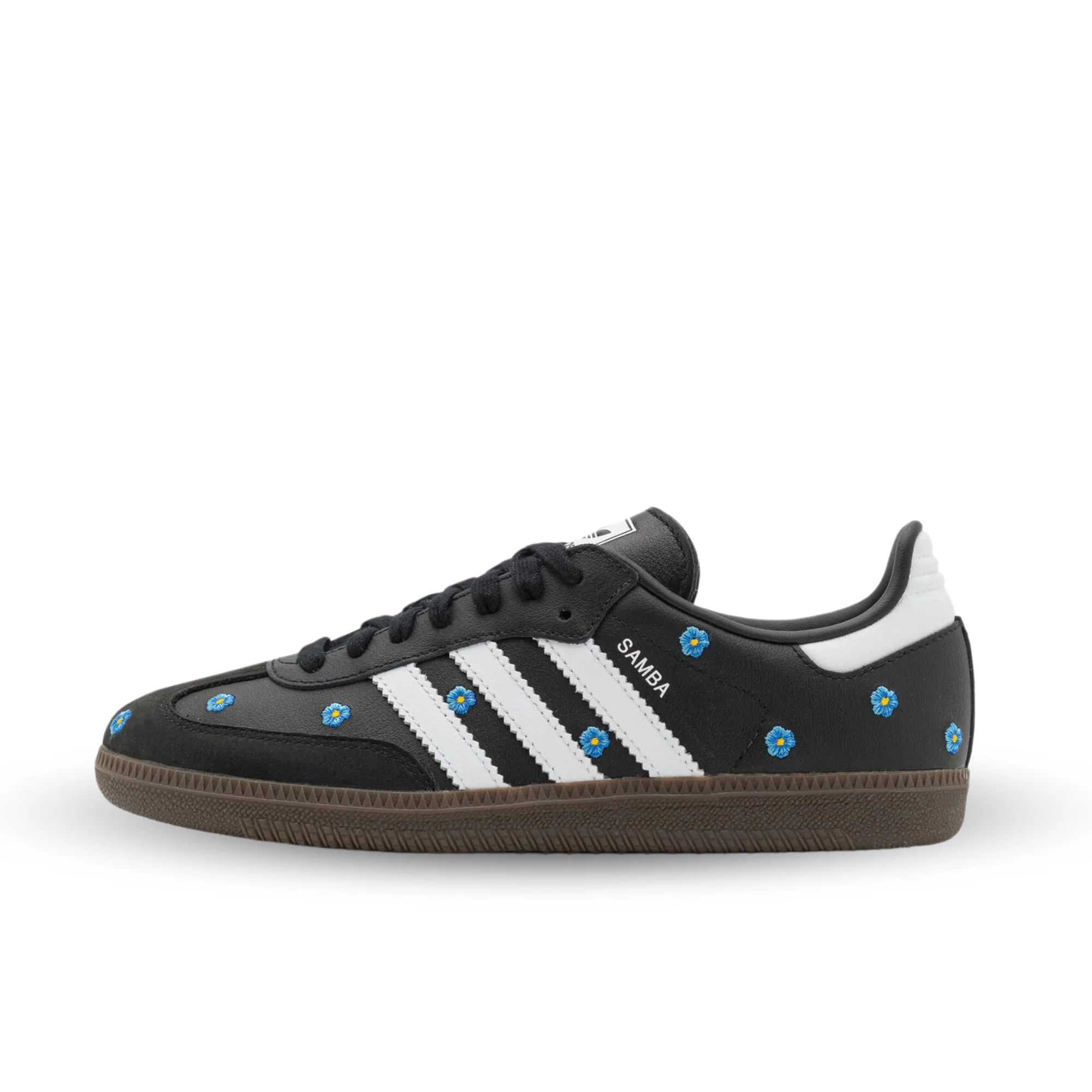 Adidas Samba light blue floral core black