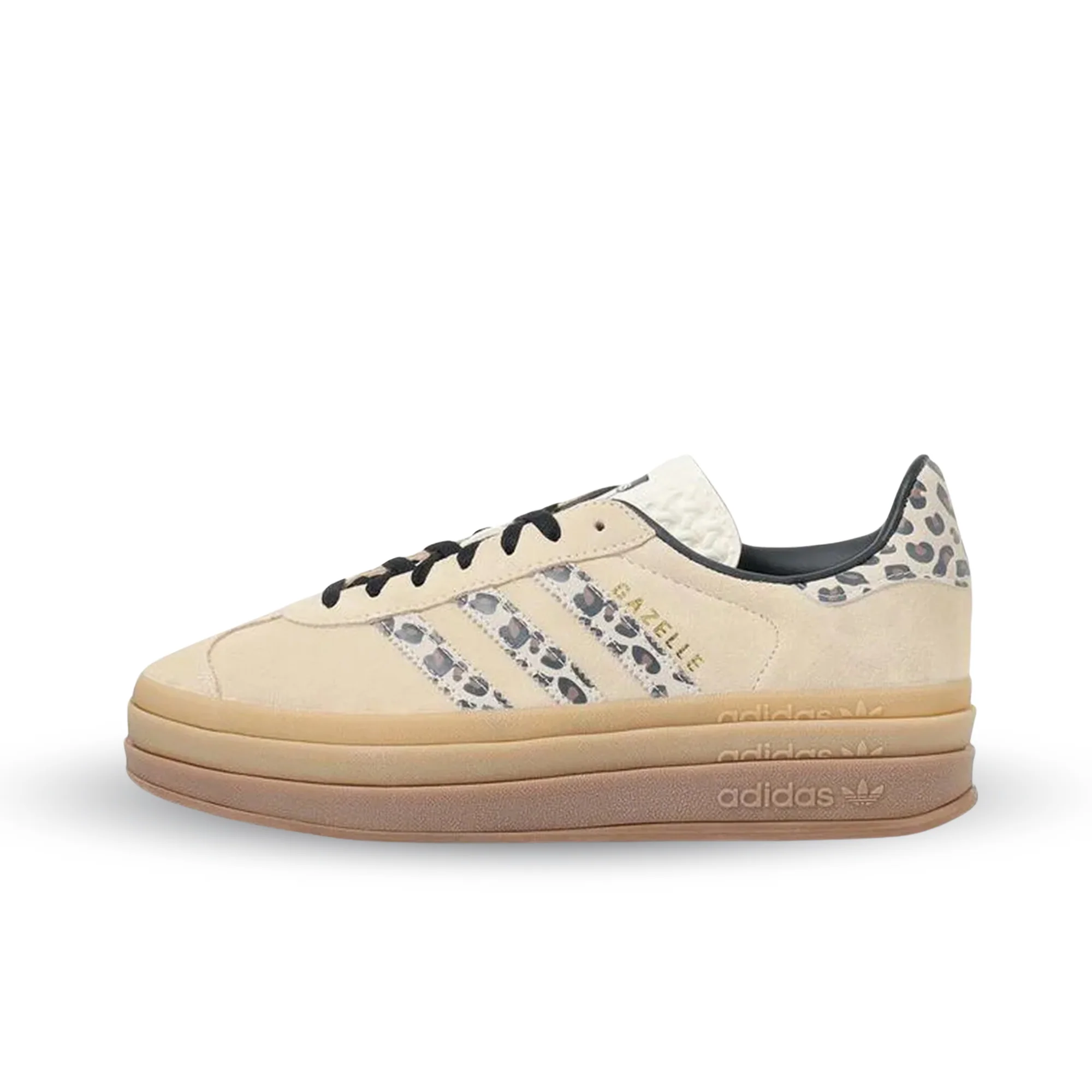 Adidas Gazelle bold cream black leopard