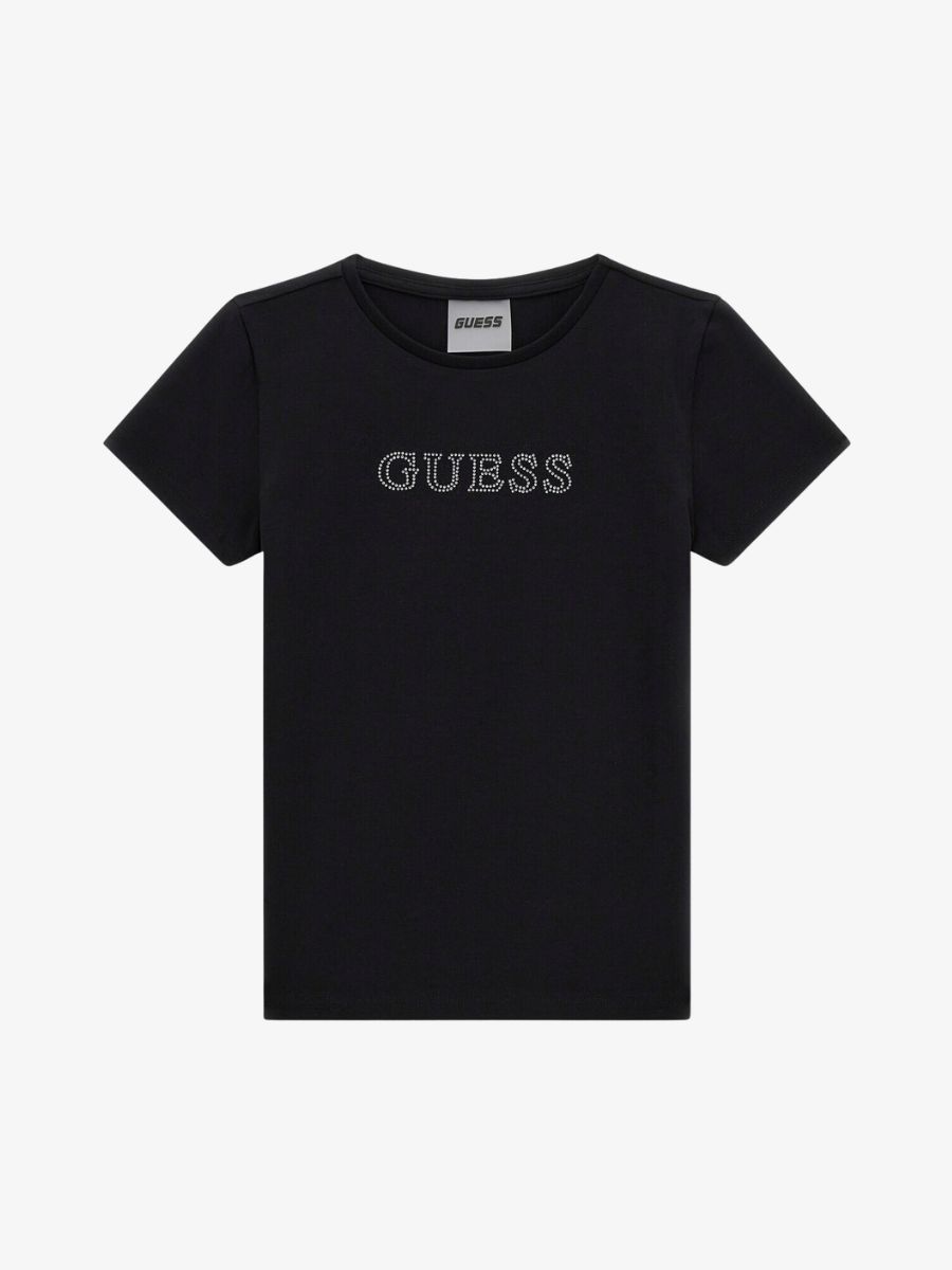 Guess Meisjes shirt logo zwart