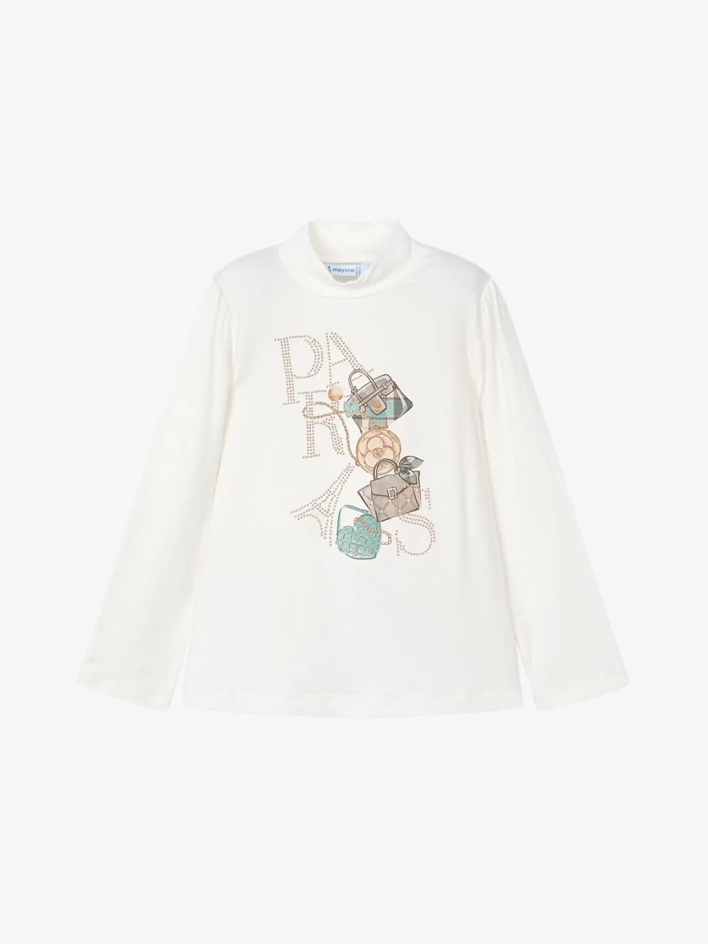 Mayoral Meisjes shirt longsleeve nude jade