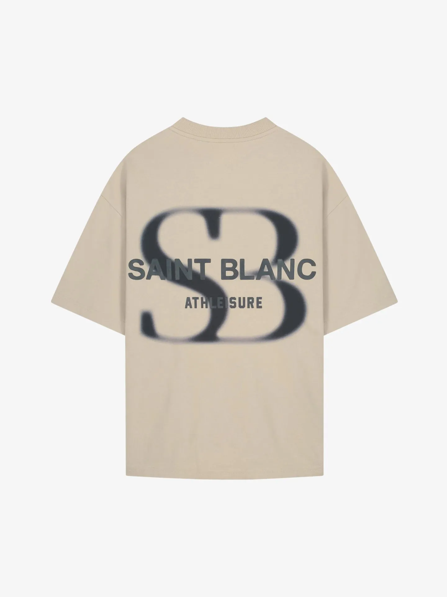 Saint Blanc Heren shirt blurr taupe