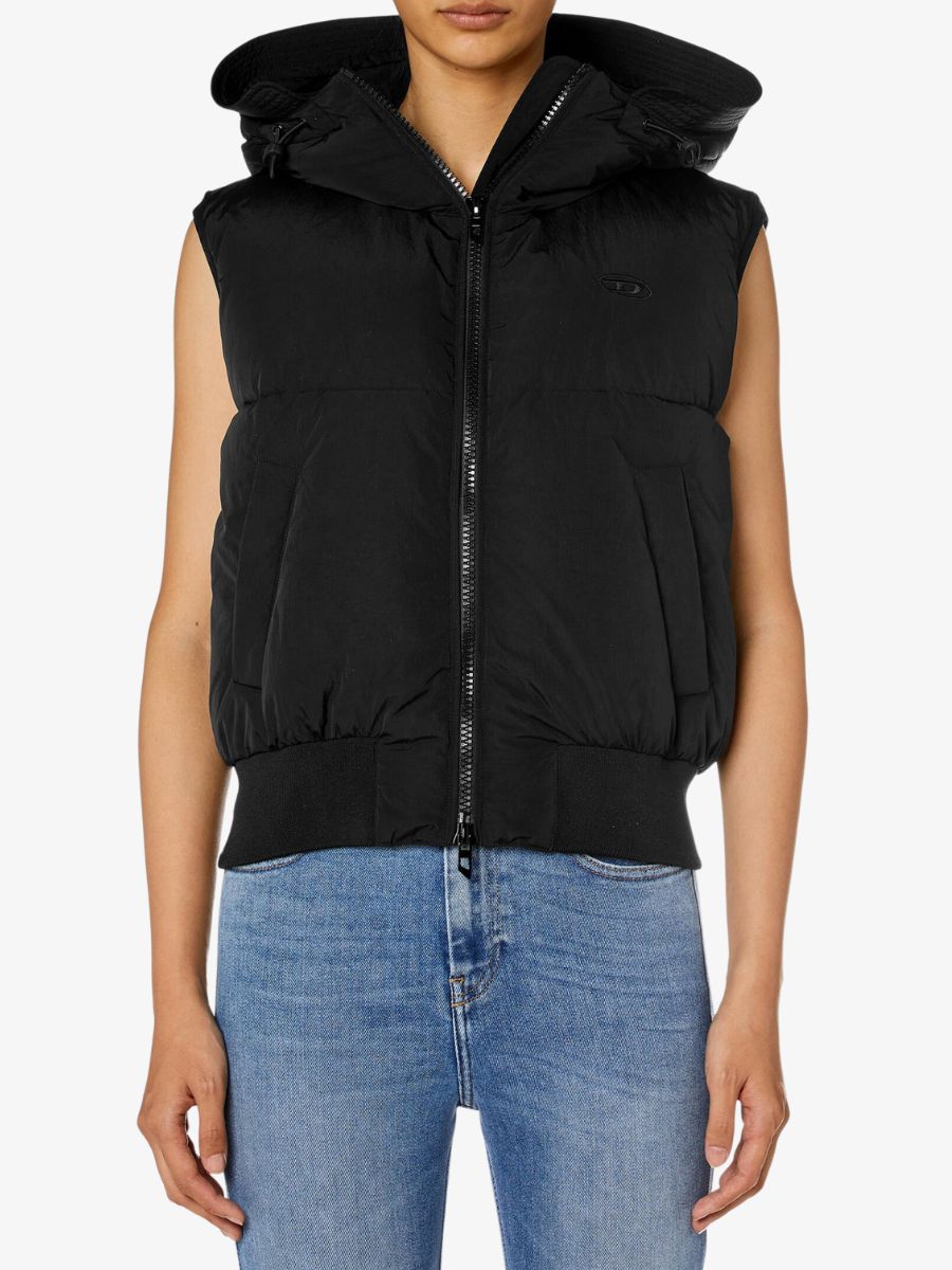 Diesel Dames bodywarmer w-peyt-ssl-new-p1 zwart