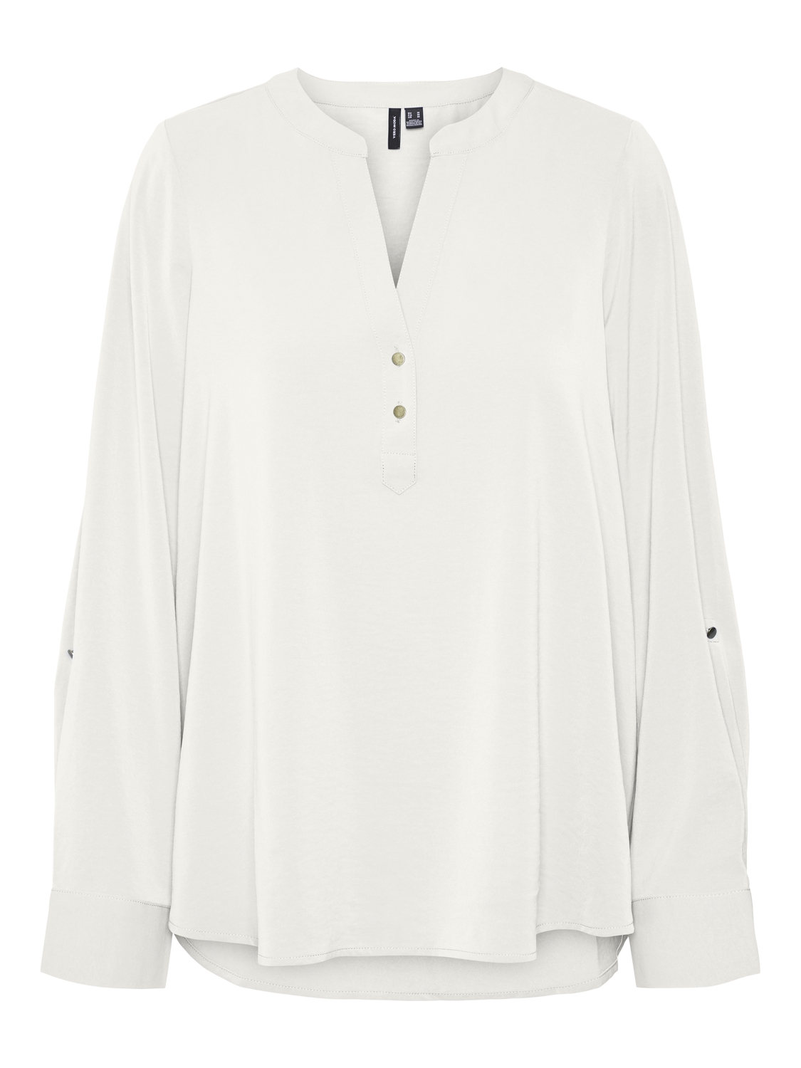 Vero Moda vmani ls top wvn ga noos 10314638 snow white