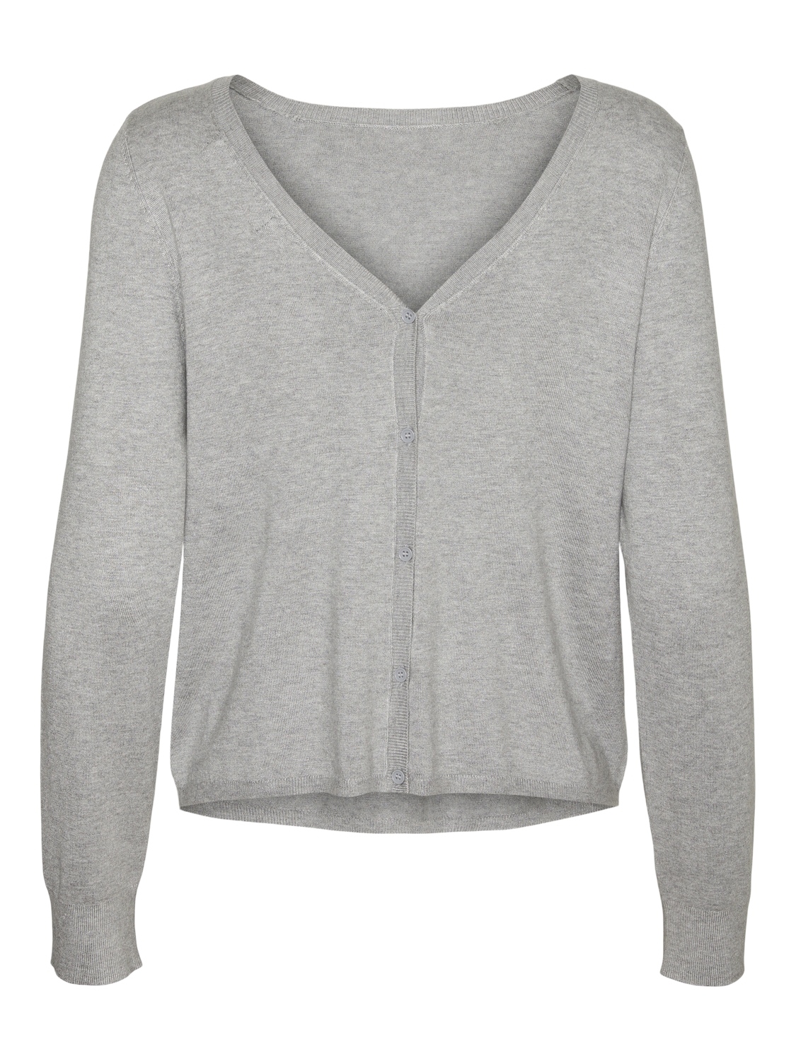 Vero Moda vmglory ls v-neck 2way cardigan ga 10310527 light grey melange