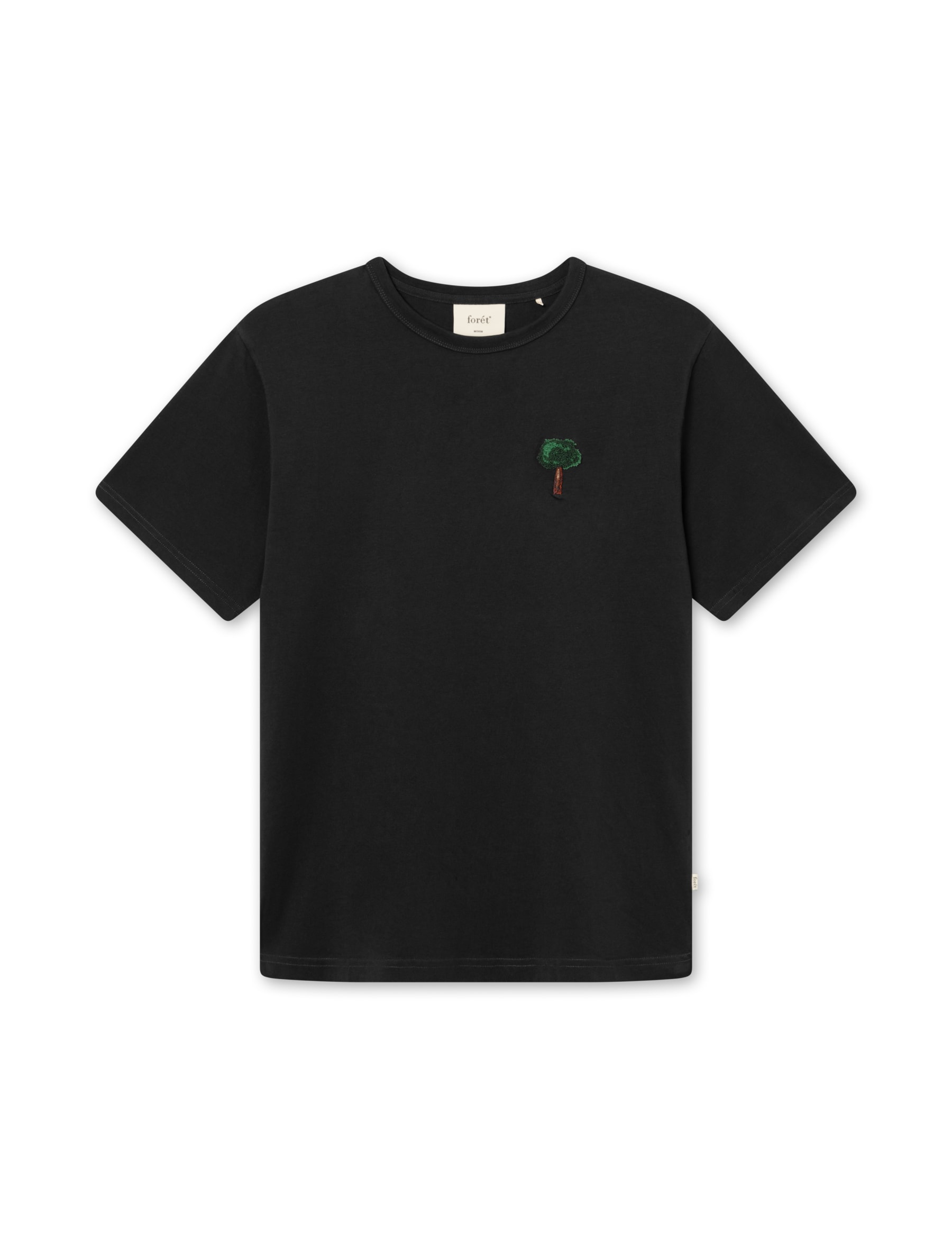 Foret f4086 tree t-shirt washed black